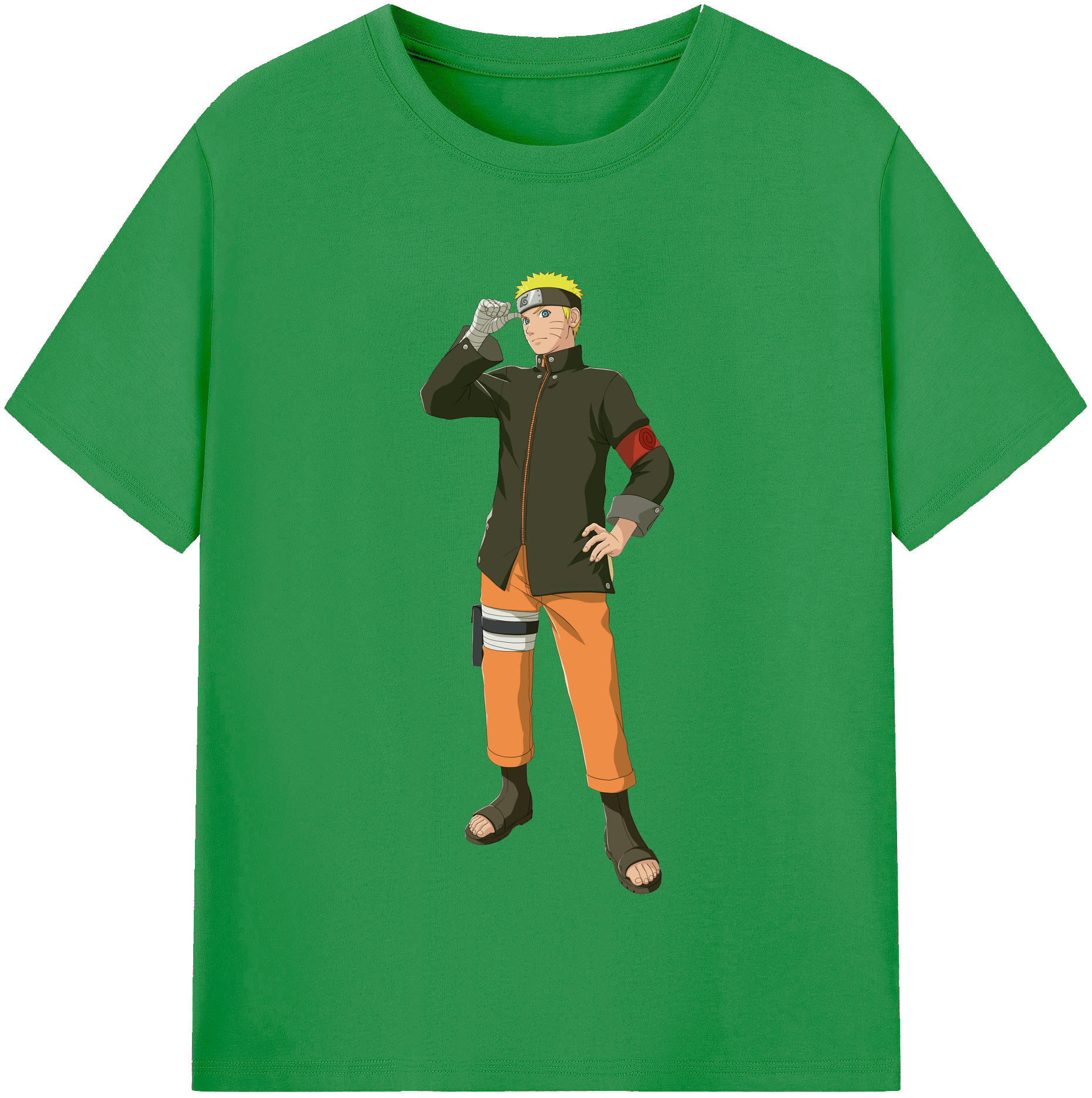 （画像用） NARUTO -ナルト- うずまき ナルト Uzumaki Naruto レディースカジュアルプリントTシャツ（綿100％）