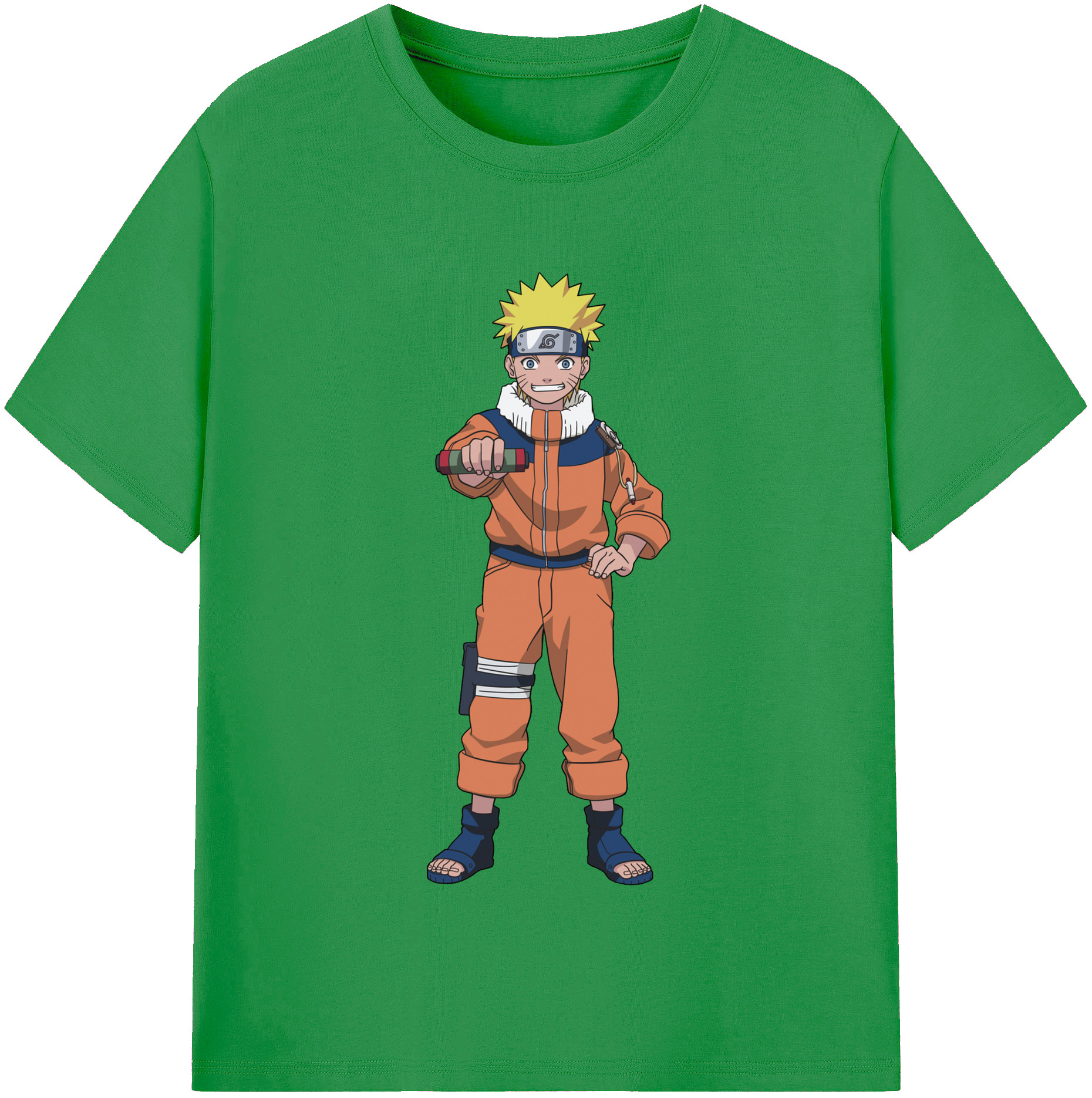 （画像用） NARUTO -ナルト- うずまき ナルト Uzumaki Naruto レディースカジュアルプリントTシャツ（綿100％）