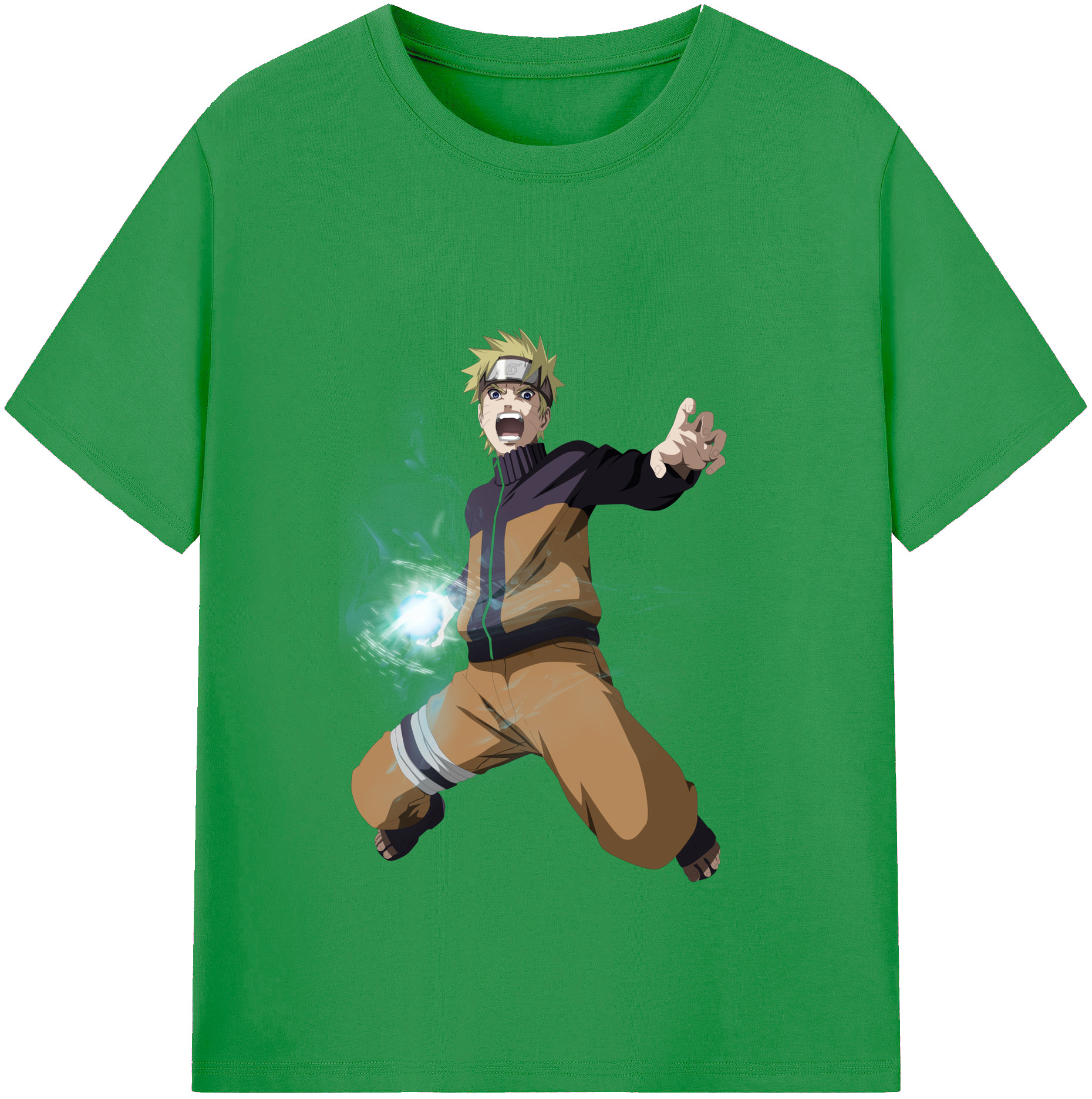 （画像用） NARUTO -ナルト- うずまき ナルト Uzumaki Naruto レディースカジュアルプリントTシャツ（綿100％）
