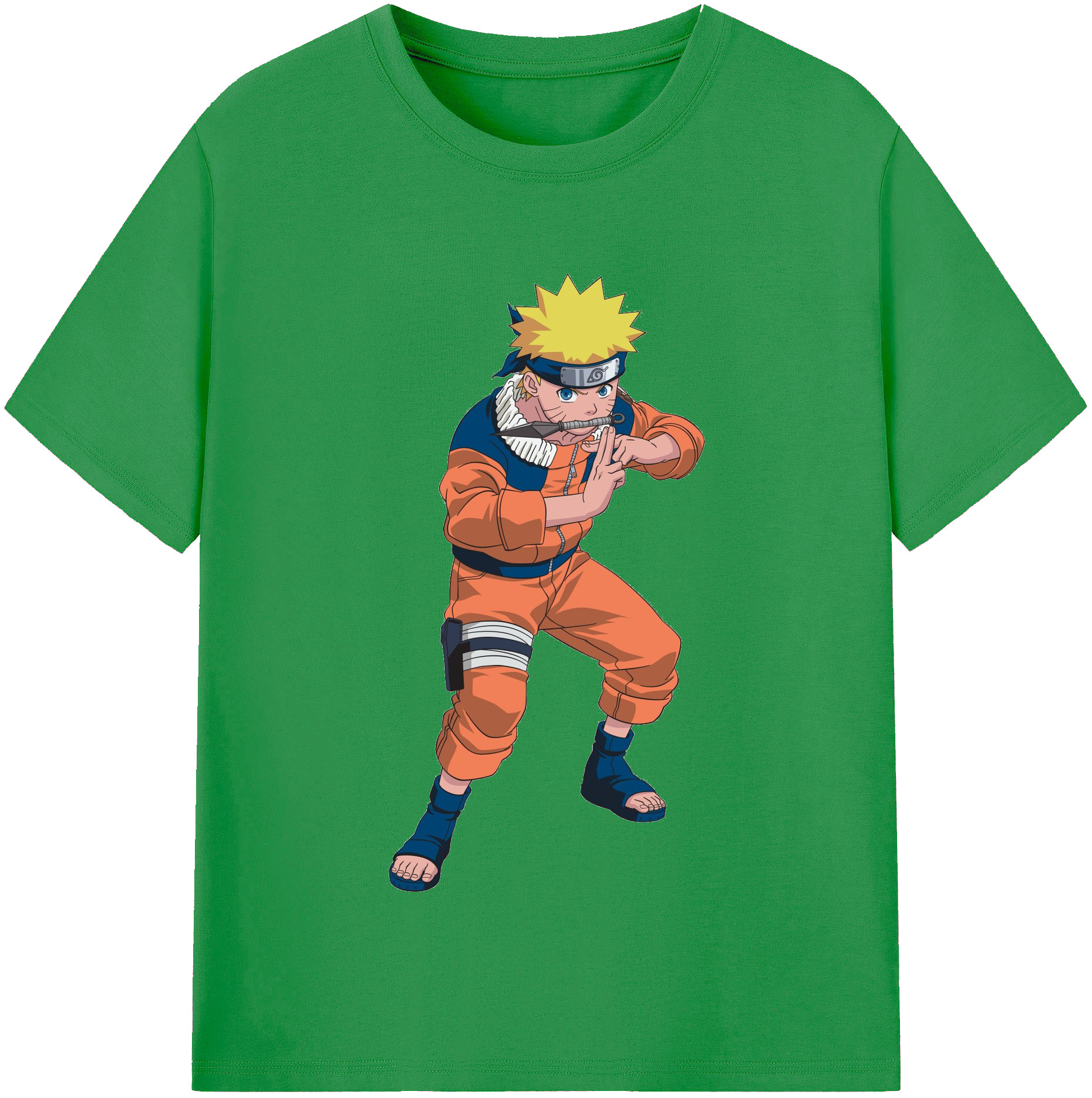 NARUTO -ナルト- うずまき ナルト Uzumaki Naruto レディースカジュアルプリントTシャツ（綿100％）