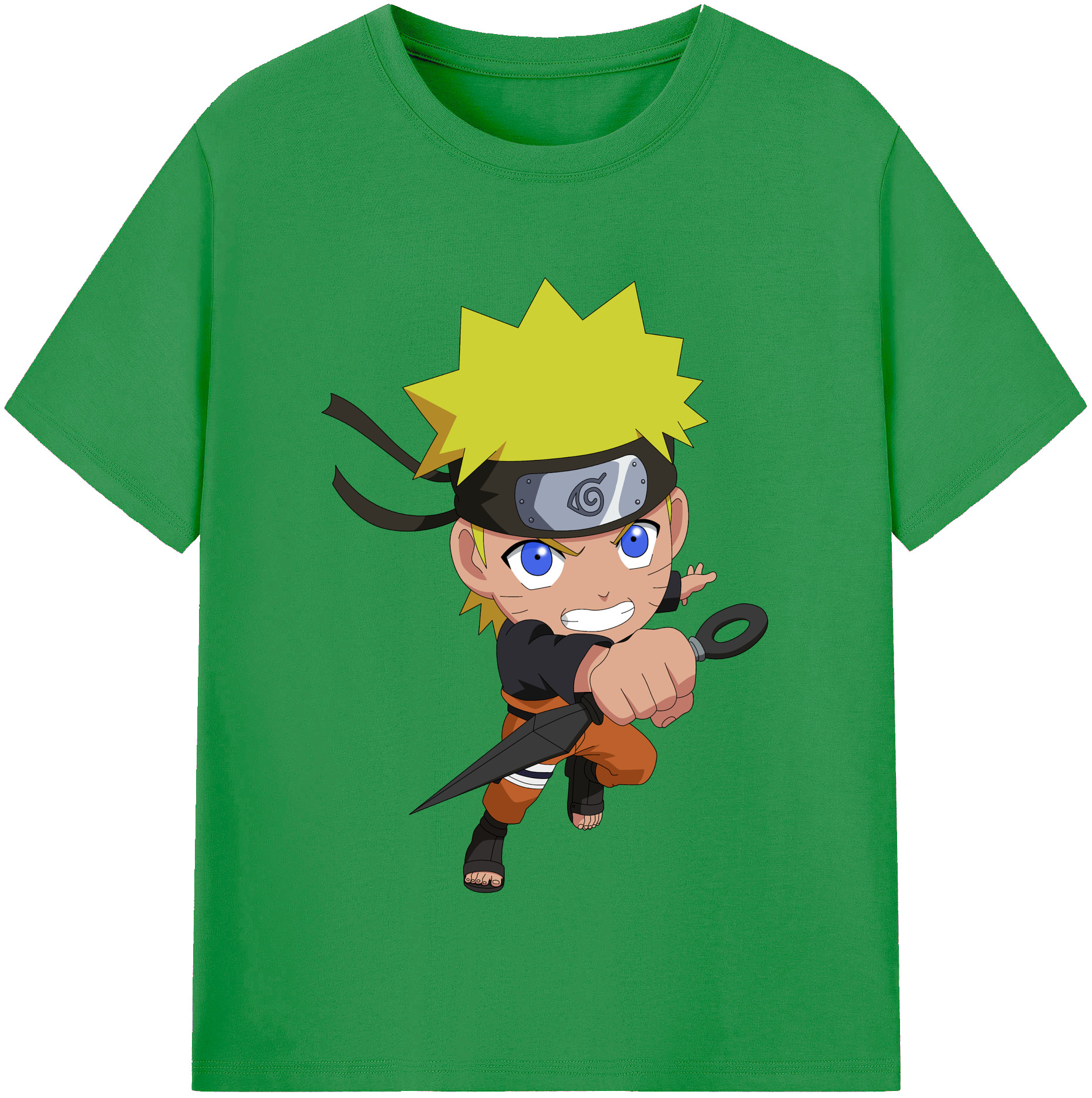 （画像用） NARUTO -ナルト- うずまき ナルト Uzumaki Naruto レディースカジュアルプリントTシャツ（綿100％）