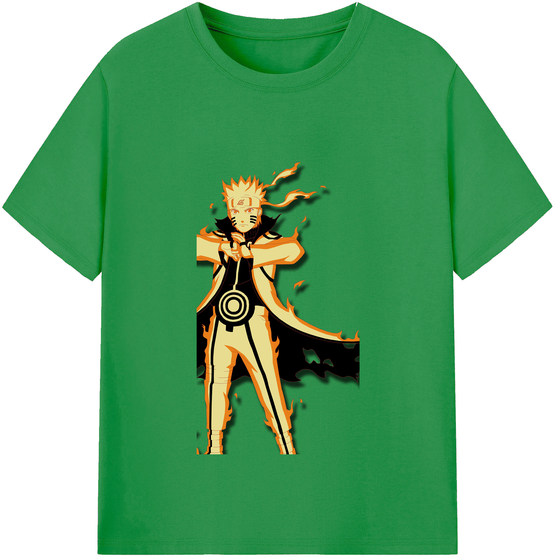 （画像用） NARUTO -ナルト- うずまき ナルト Uzumaki Naruto レディースカジュアルプリントTシャツ（綿100％）