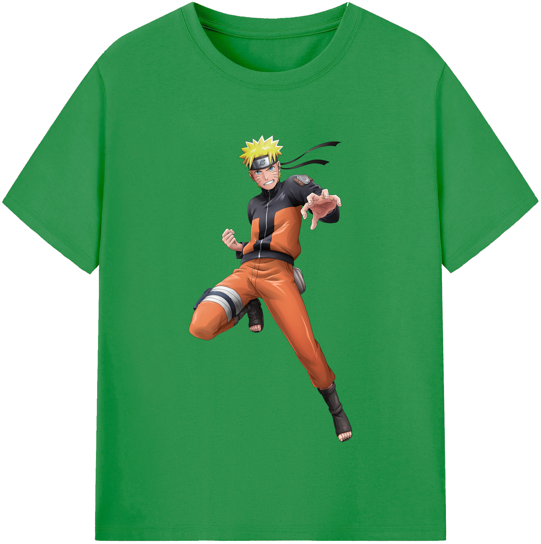 （画像用） NARUTO -ナルト- うずまき ナルト Uzumaki Naruto レディースカジュアルプリントTシャツ（綿100％）