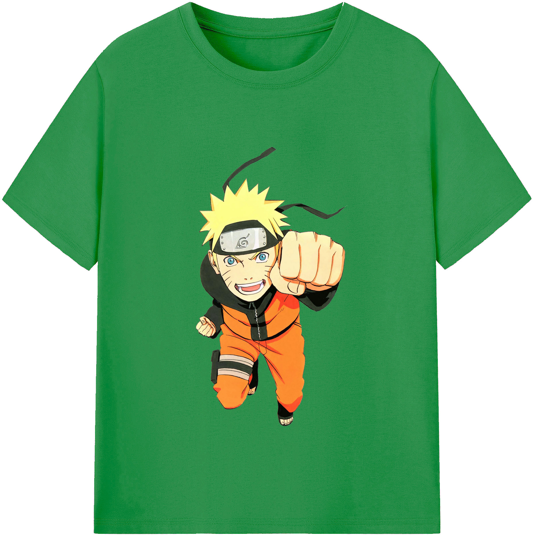 （画像用） NARUTO -ナルト- うずまき ナルト Uzumaki Naruto レディースカジュアルプリントTシャツ（綿100％）