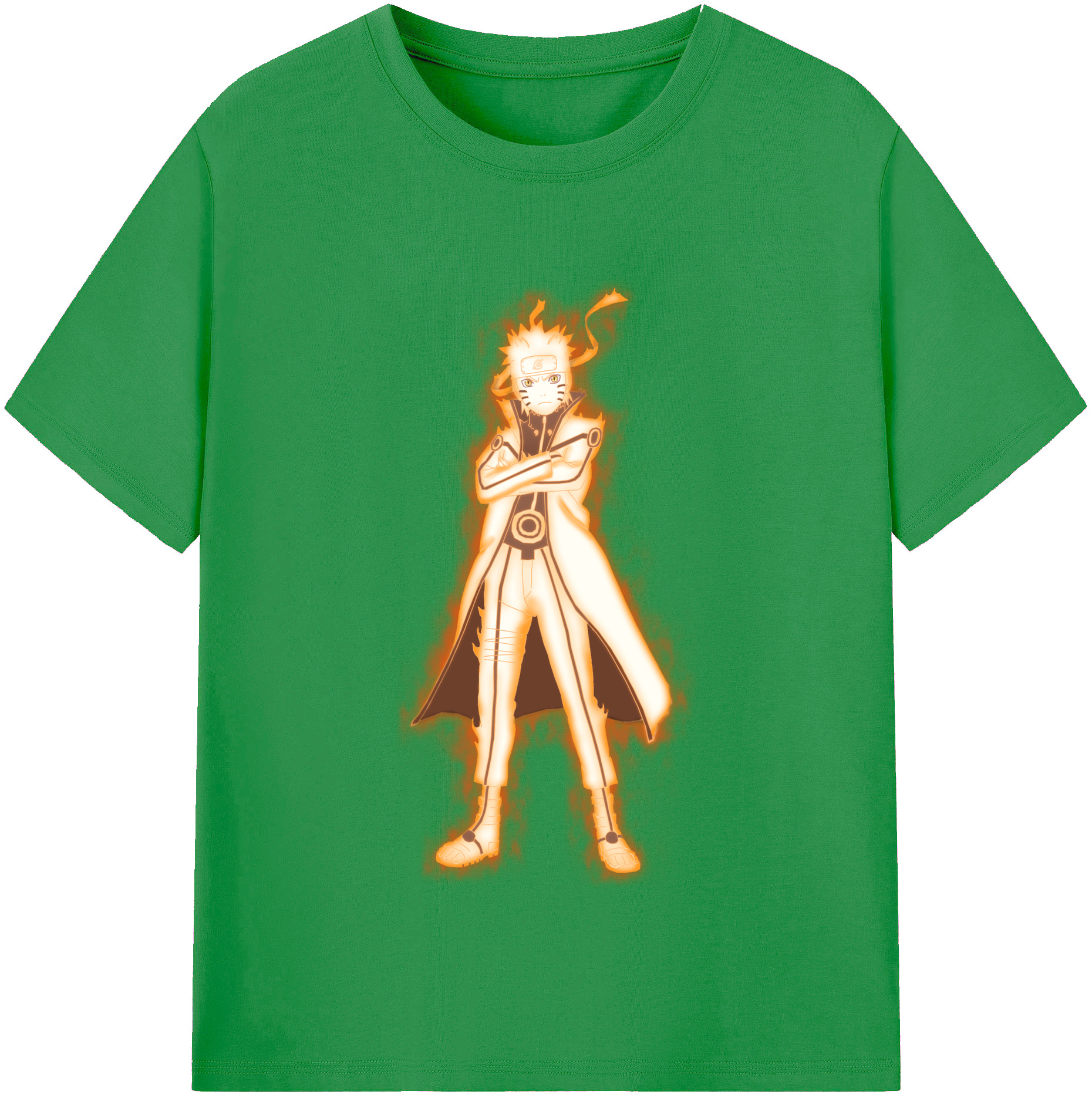 （画像用） NARUTO -ナルト- うずまき ナルト Uzumaki Naruto レディースカジュアルプリントTシャツ（綿100％）
