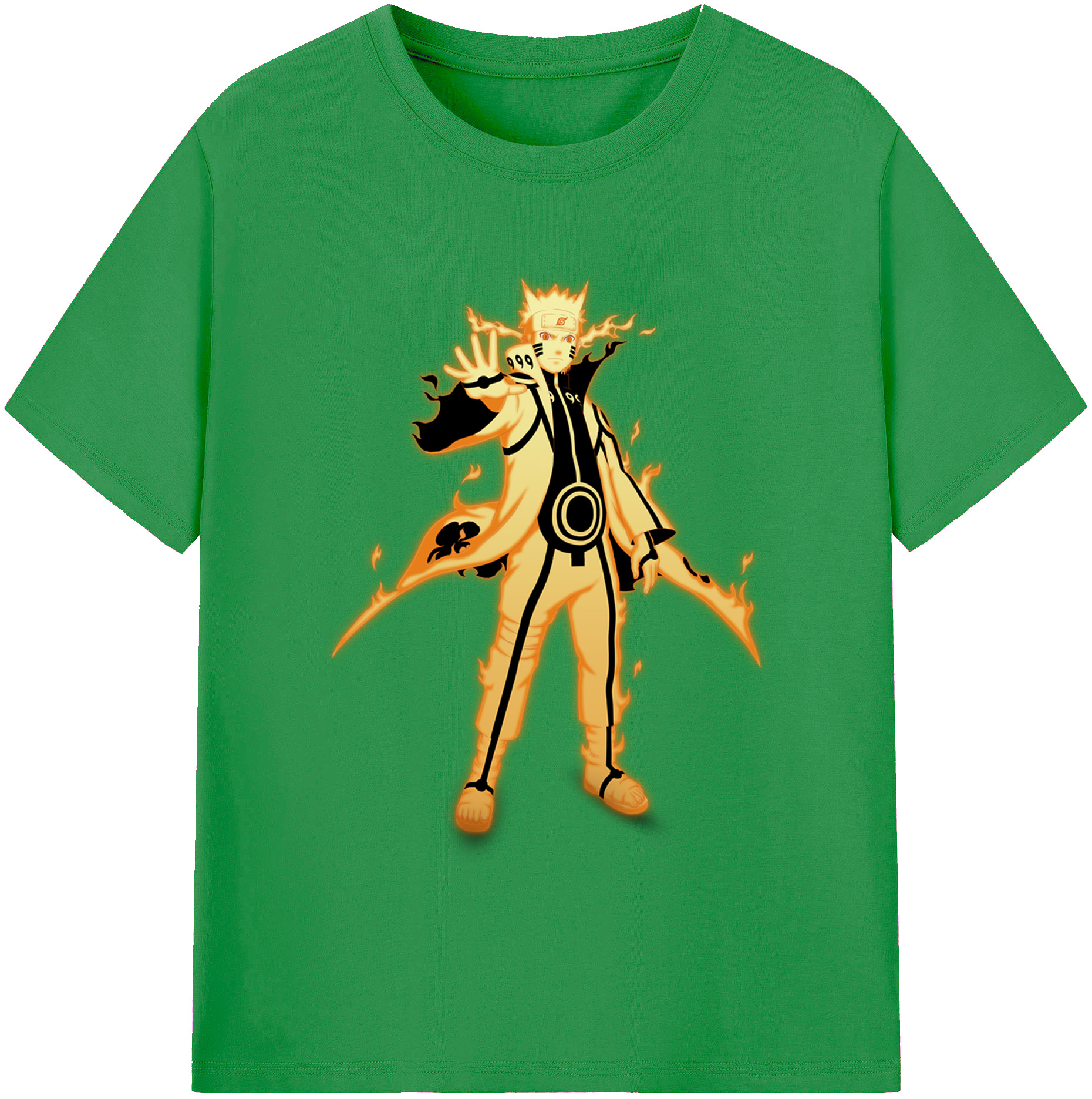 （画像用） NARUTO -ナルト- うずまき ナルト Uzumaki Naruto レディースカジュアルプリントTシャツ（綿100％）