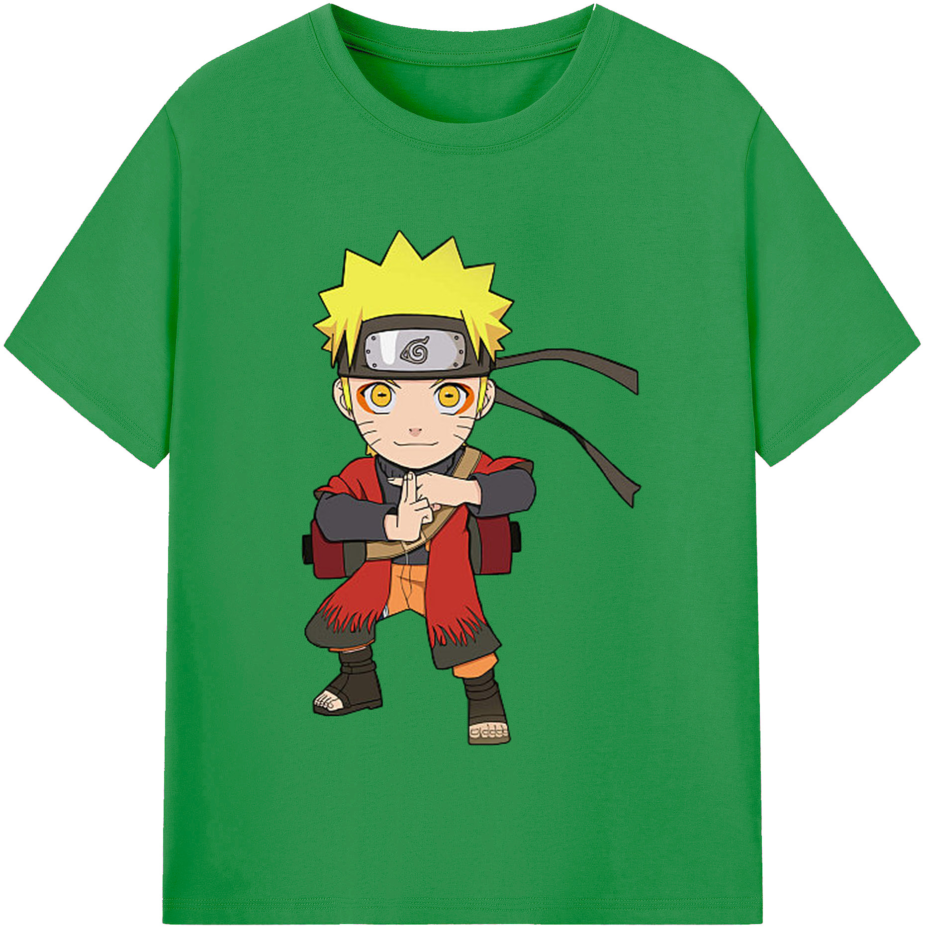 （画像用） NARUTO -ナルト- うずまき ナルト Uzumaki Naruto レディースカジュアルプリントTシャツ（綿100％）