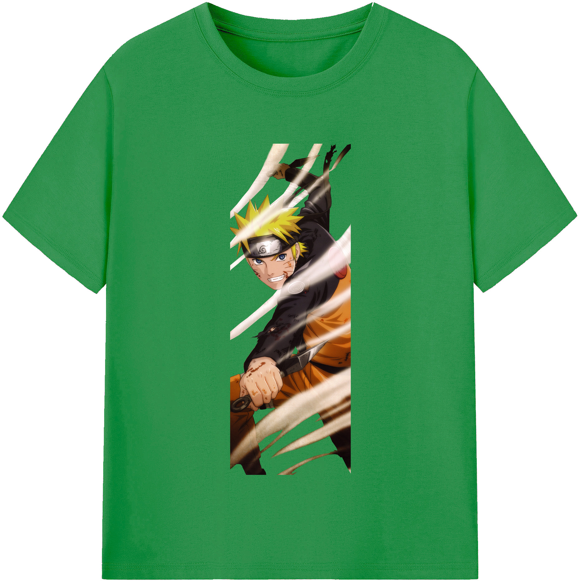 （画像用） NARUTO -ナルト- うずまき ナルト Uzumaki Naruto レディースカジュアルプリントTシャツ（綿100％）