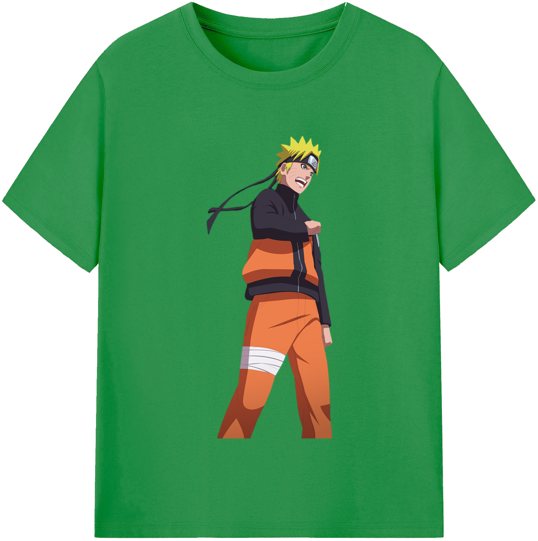 （画像用） NARUTO -ナルト- うずまき ナルト Uzumaki Naruto レディースカジュアルプリントTシャツ（綿100％）