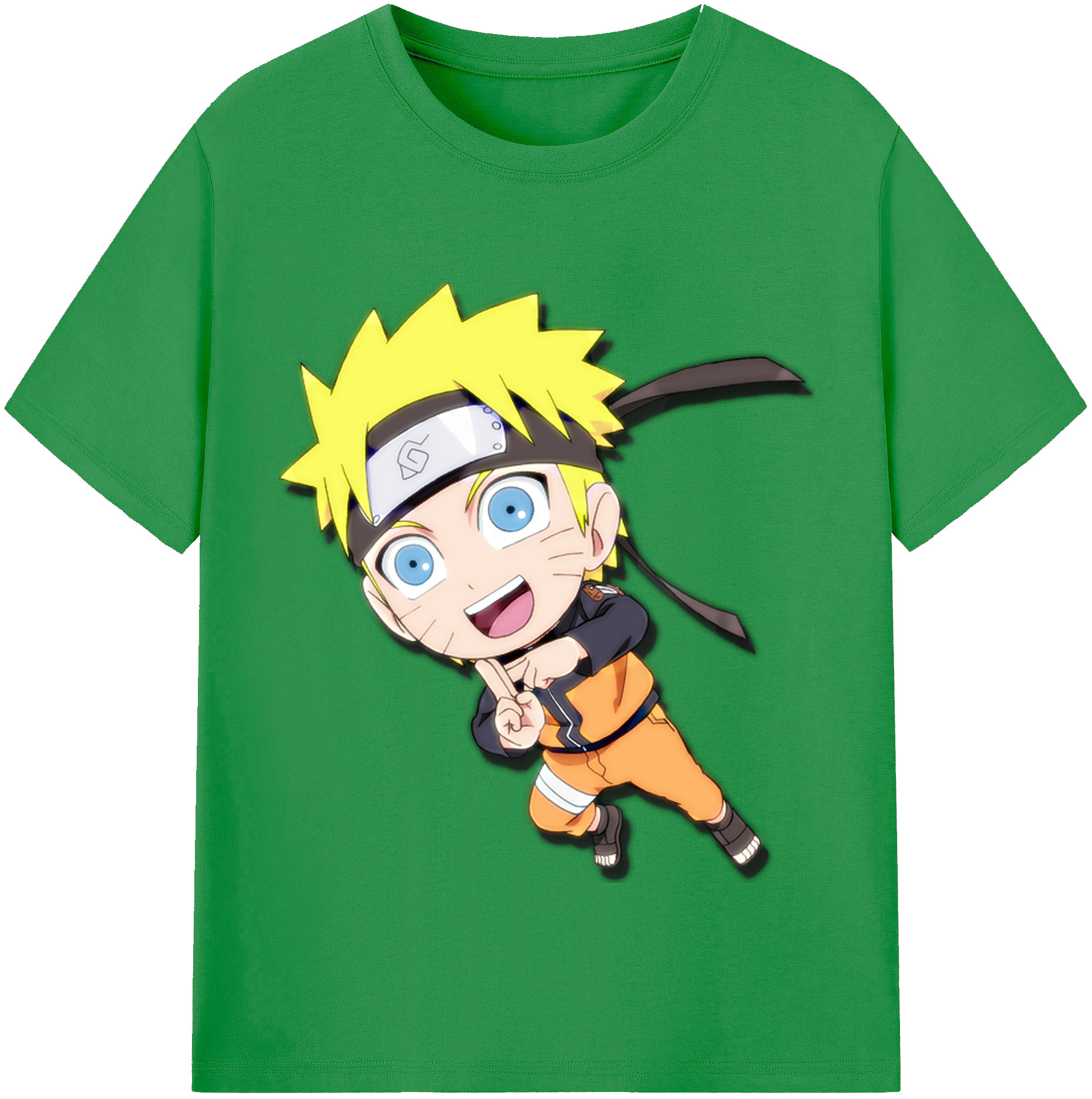 （画像用） NARUTO -ナルト- うずまき ナルト Uzumaki Naruto レディースカジュアルプリントTシャツ（綿100％）