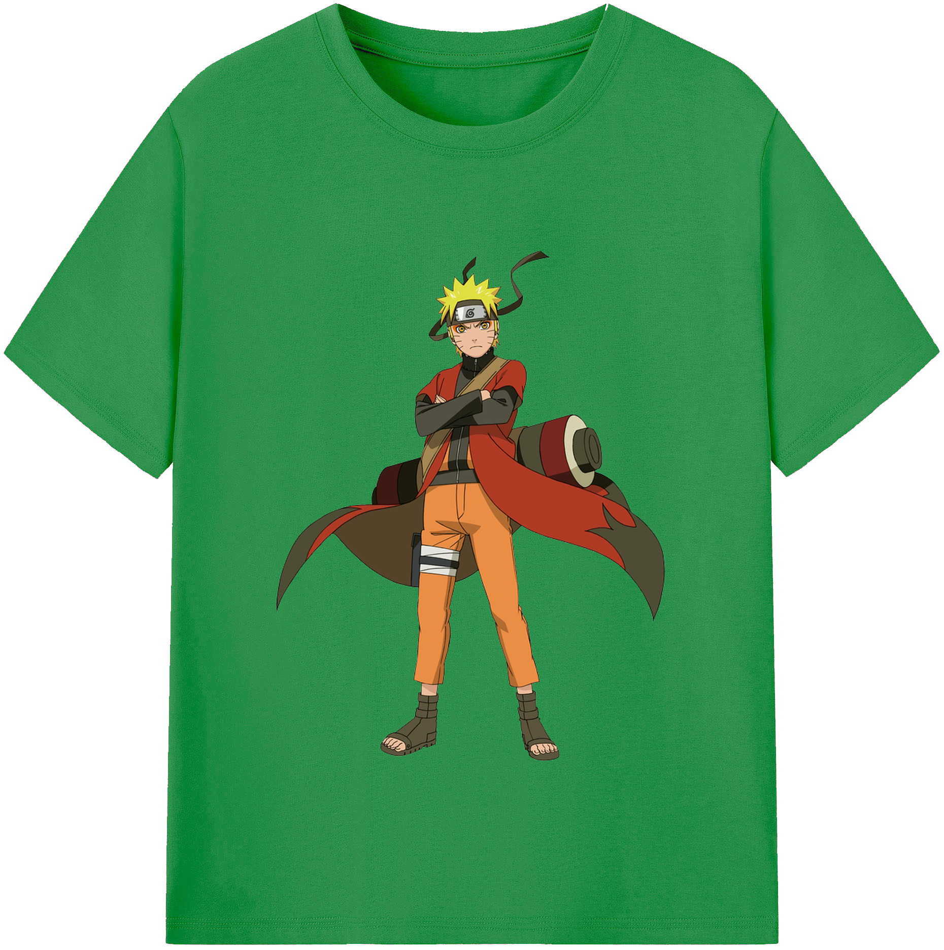 （画像用） NARUTO -ナルト- うずまき ナルト Uzumaki Naruto レディースカジュアルプリントTシャツ（綿100％）