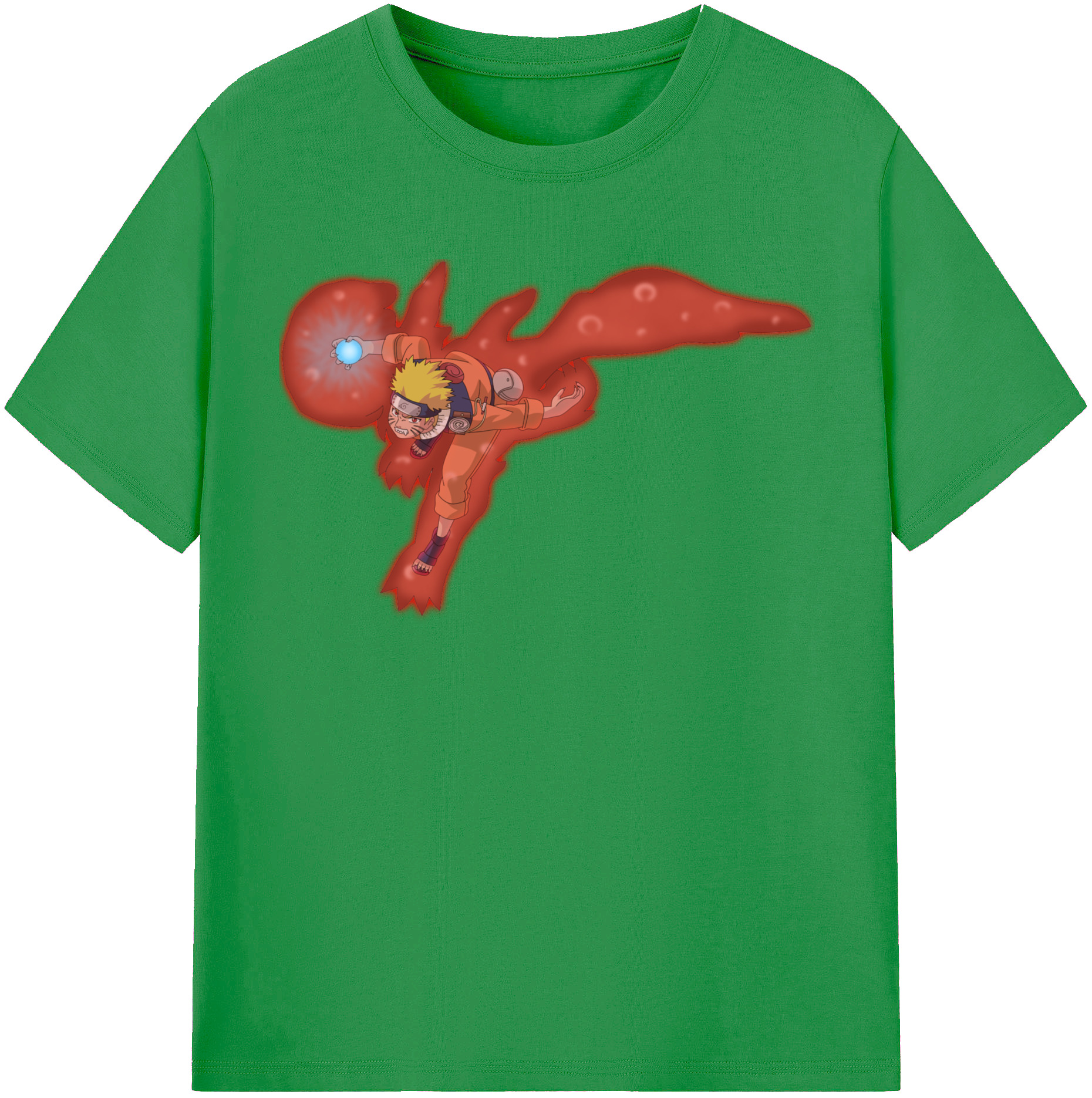 （画像用） NARUTO -ナルト- うずまき ナルト Uzumaki Naruto レディースカジュアルプリントTシャツ（綿100％）