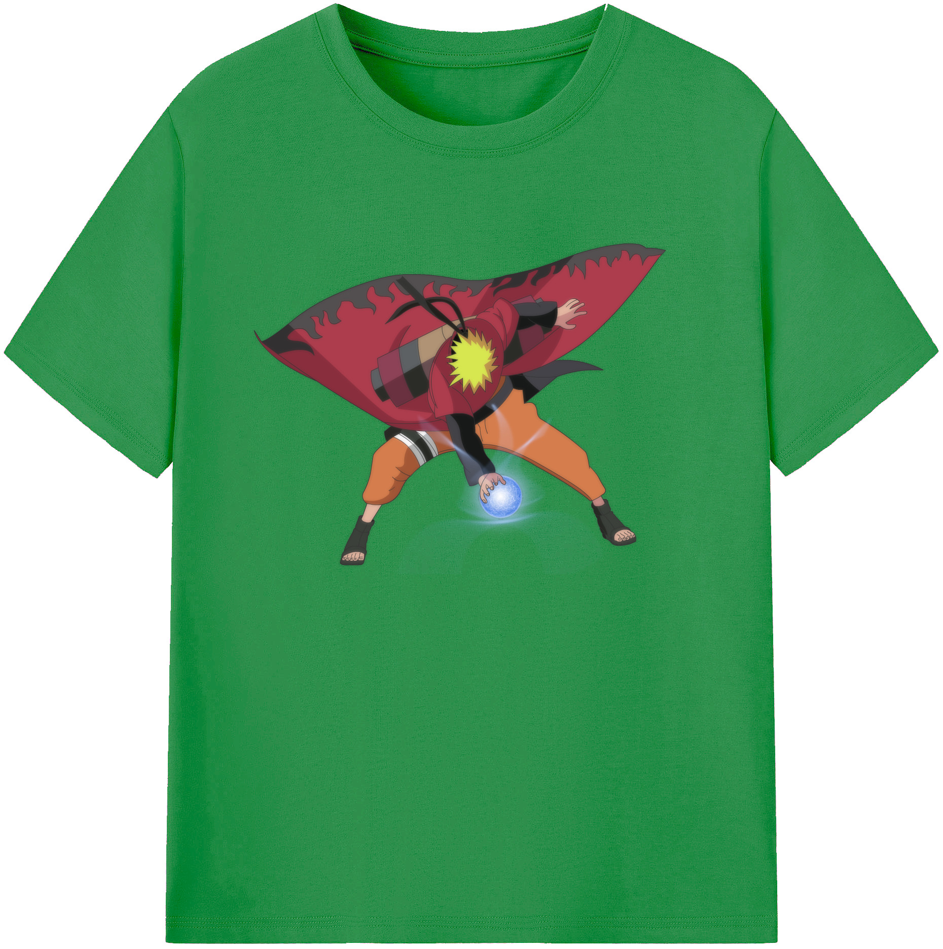 （画像用） NARUTO -ナルト- うずまき ナルト Uzumaki Naruto レディースカジュアルプリントTシャツ（綿100％）