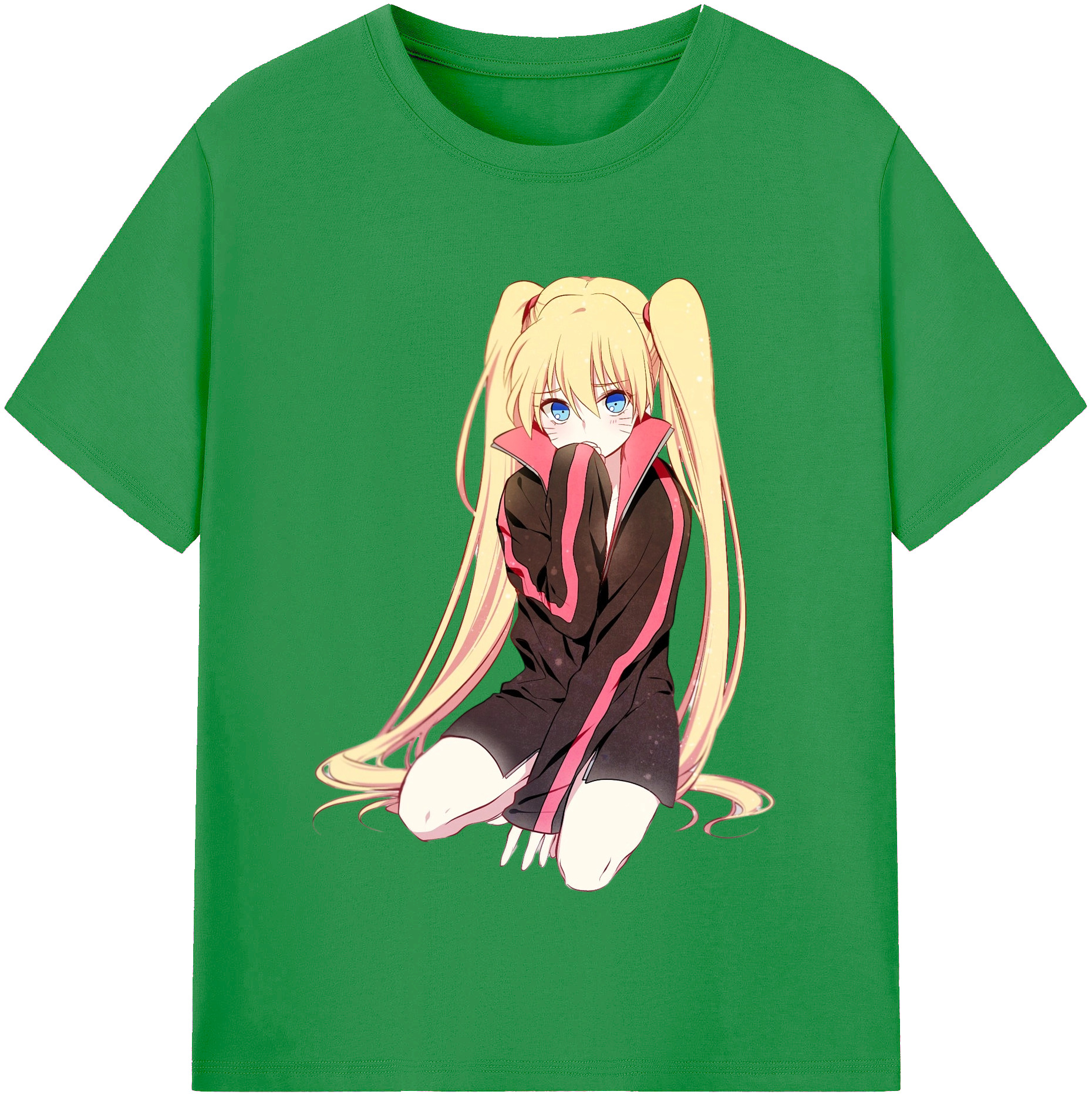 （画像用） NARUTO -ナルト- うずまき ナルト Uzumaki Naruto レディースカジュアルプリントTシャツ（綿100％）