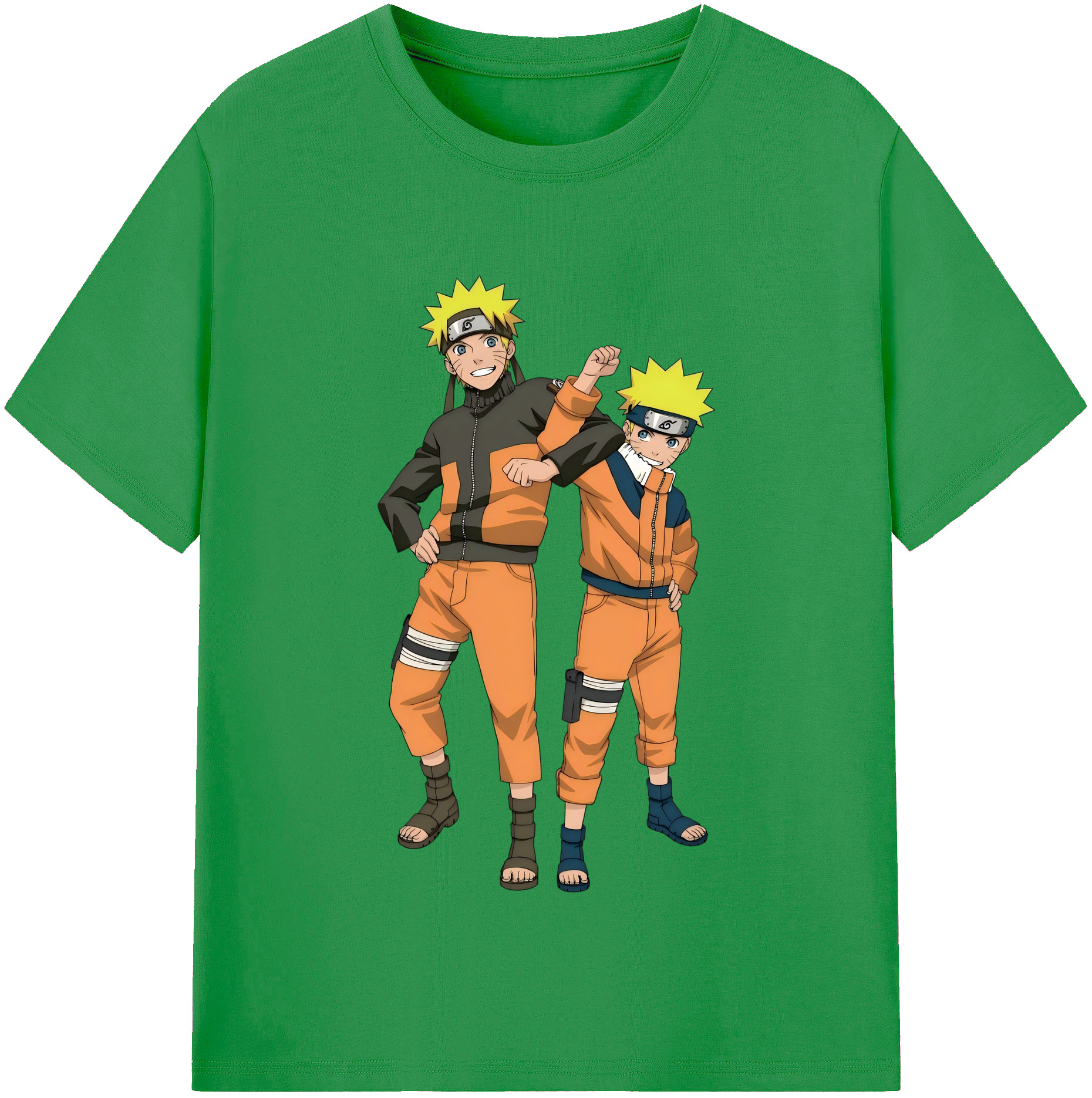 （画像用） NARUTO -ナルト- うずまき ナルト Uzumaki Naruto レディースカジュアルプリントTシャツ（綿100％）