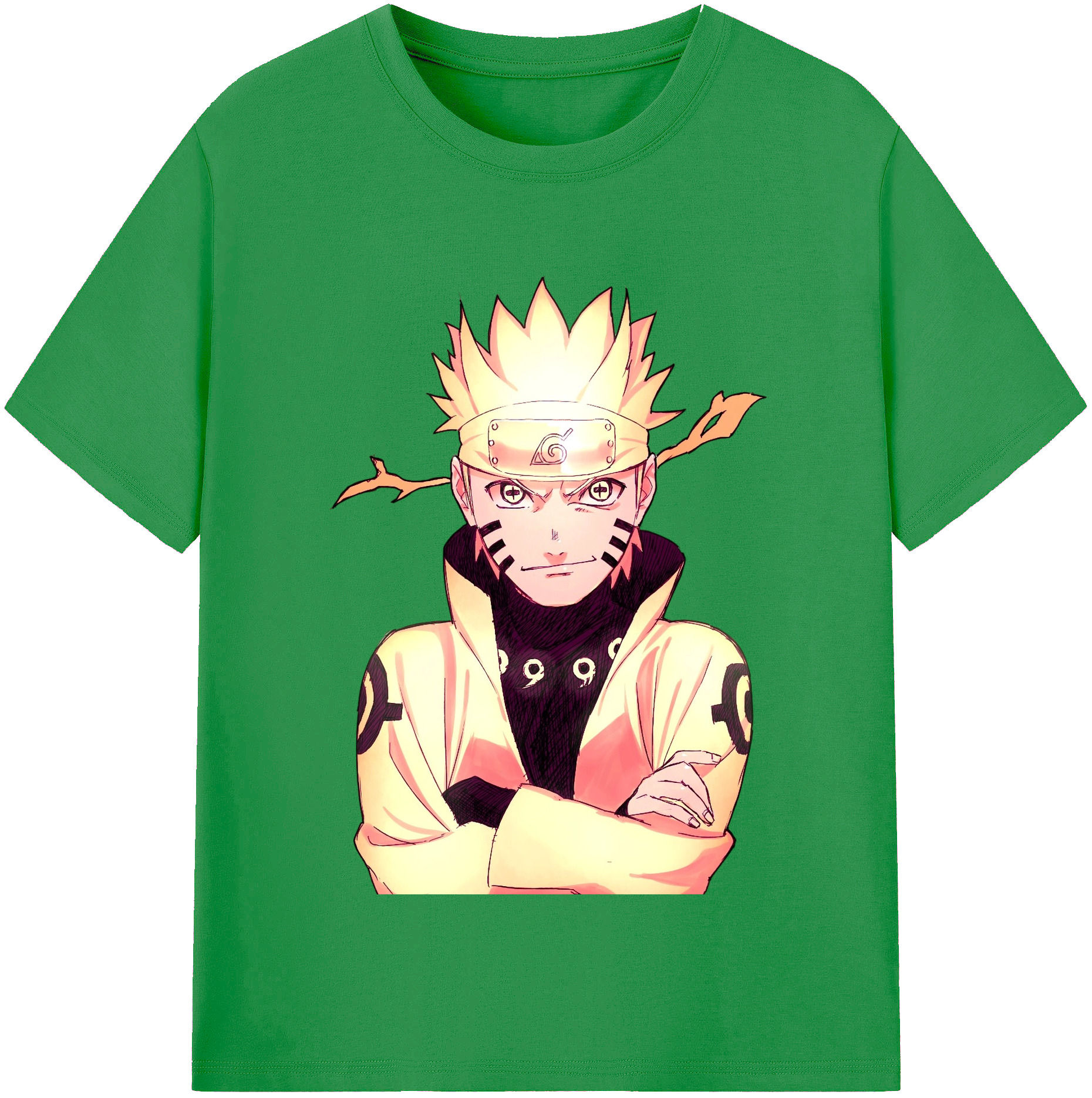 （画像用） NARUTO -ナルト- うずまき ナルト Uzumaki Naruto レディースカジュアルプリントTシャツ（綿100％）