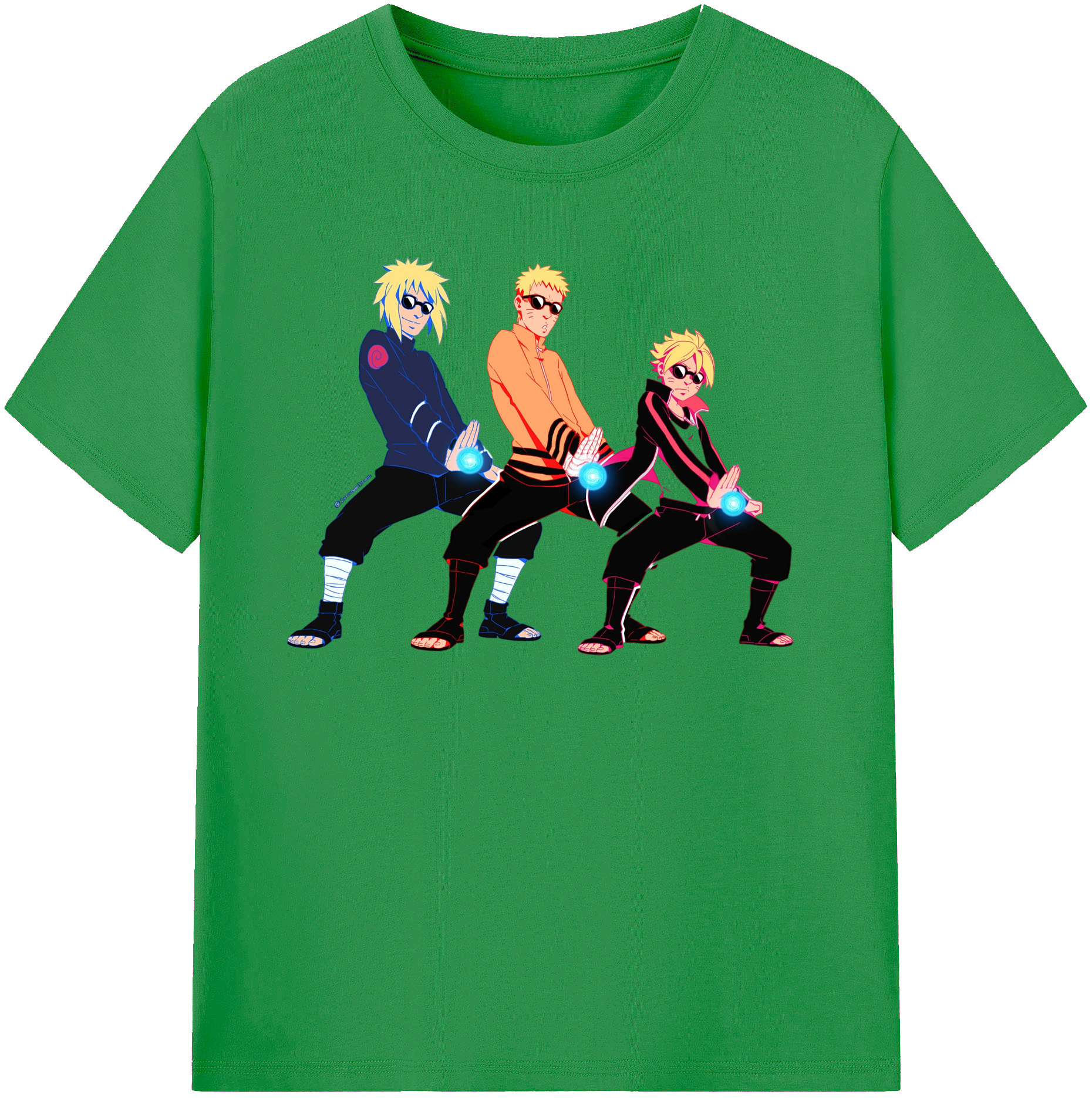 （画像用） NARUTO -ナルト- うずまき ナルト Uzumaki Naruto レディースカジュアルプリントTシャツ（綿100％）