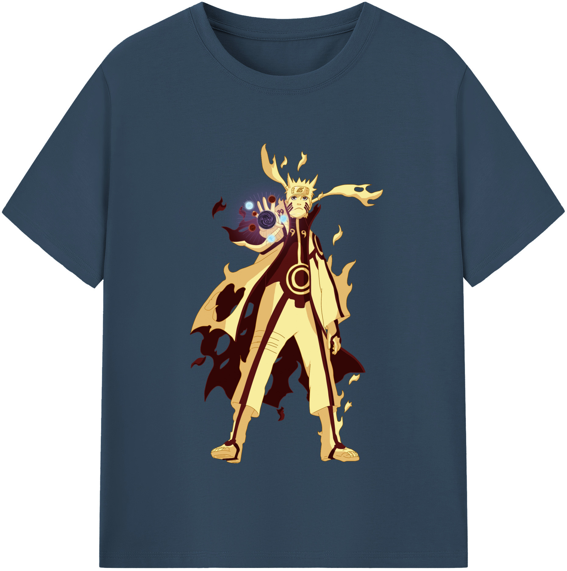 NARUTO -ナルト- うずまき ナルト Uzumaki Naruto レディースカジュアルプリントTシャツ（綿100％）