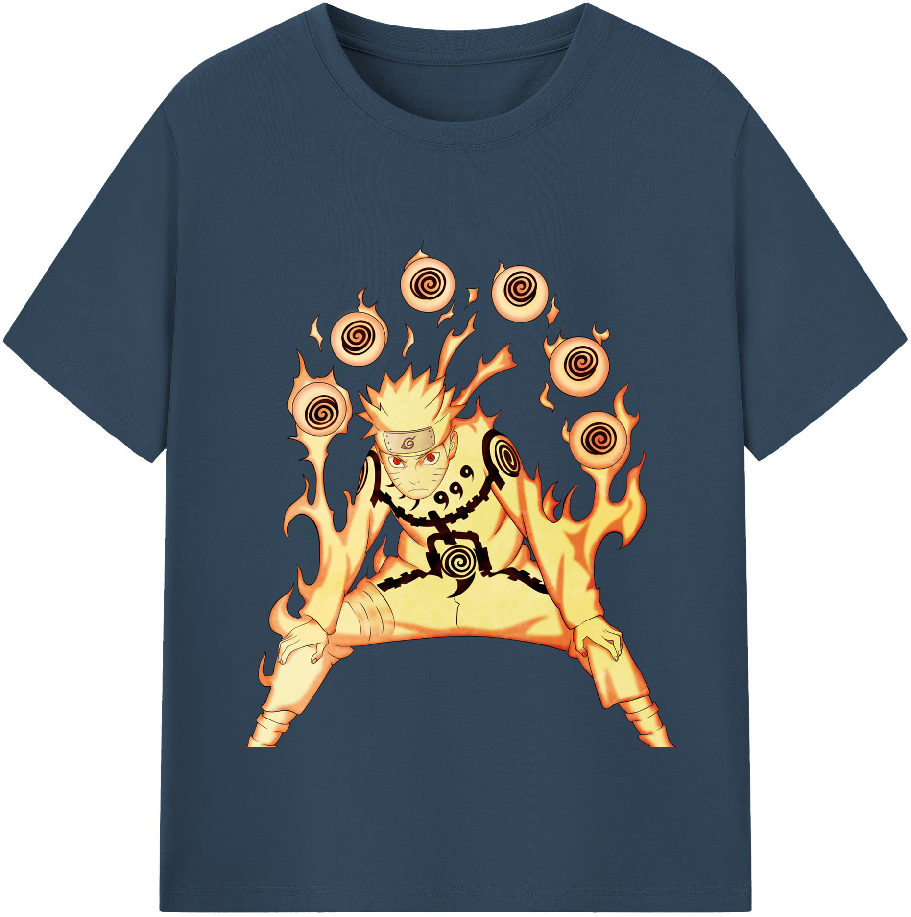 （画像用） NARUTO -ナルト- うずまき ナルト Uzumaki Naruto レディースカジュアルプリントTシャツ（綿100％）