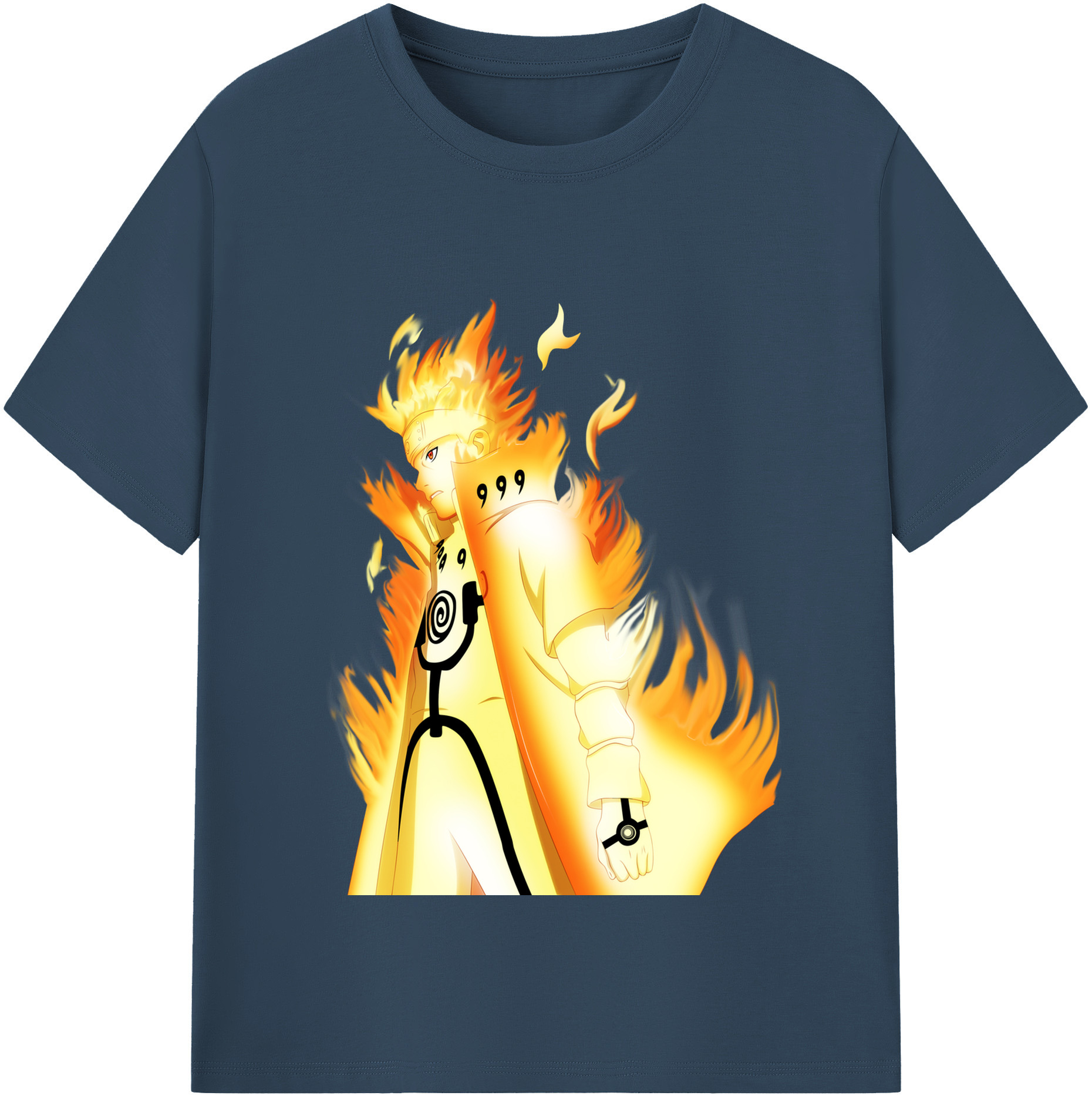 （画像用） NARUTO -ナルト- うずまき ナルト Uzumaki Naruto レディースカジュアルプリントTシャツ（綿100％）