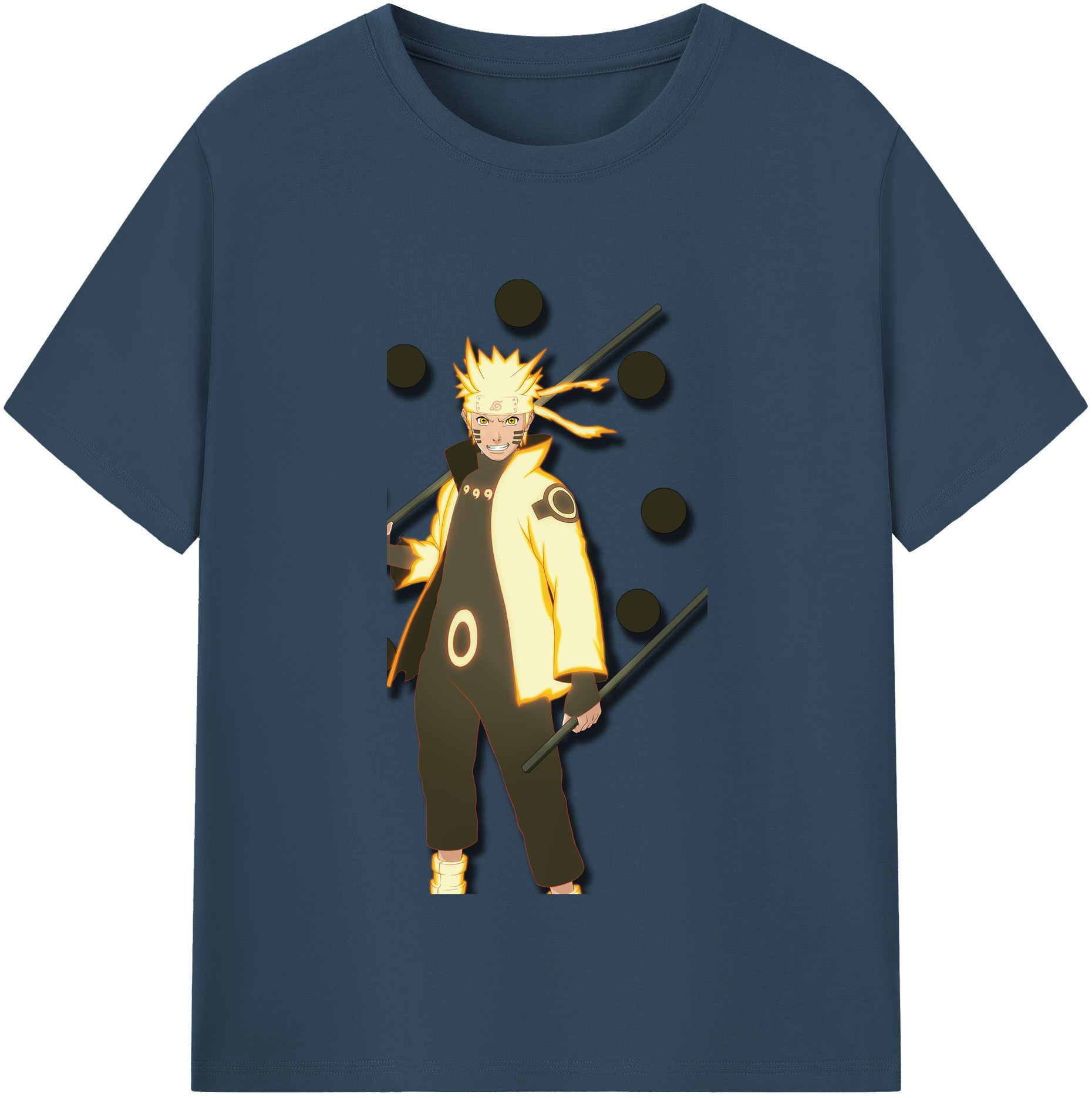 （画像用） NARUTO -ナルト- うずまき ナルト Uzumaki Naruto レディースカジュアルプリントTシャツ（綿100％）