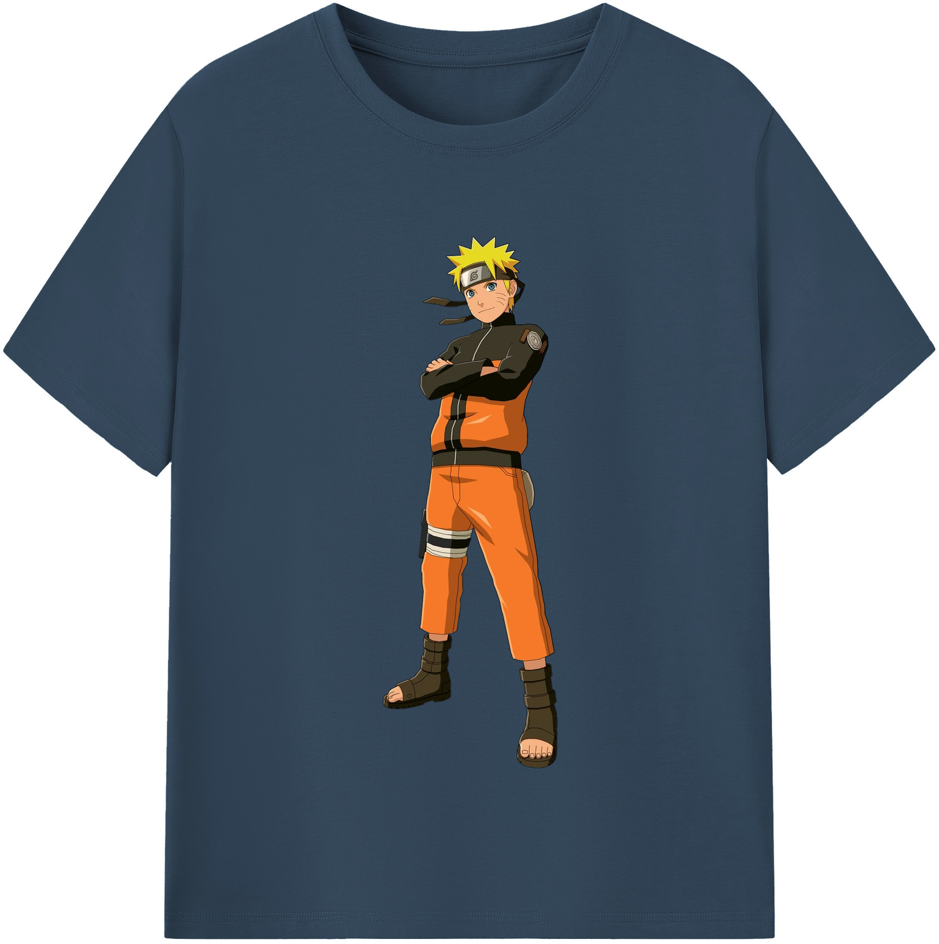 NARUTO -ナルト- うずまき ナルト Uzumaki Naruto レディースカジュアルプリントTシャツ（綿100％）