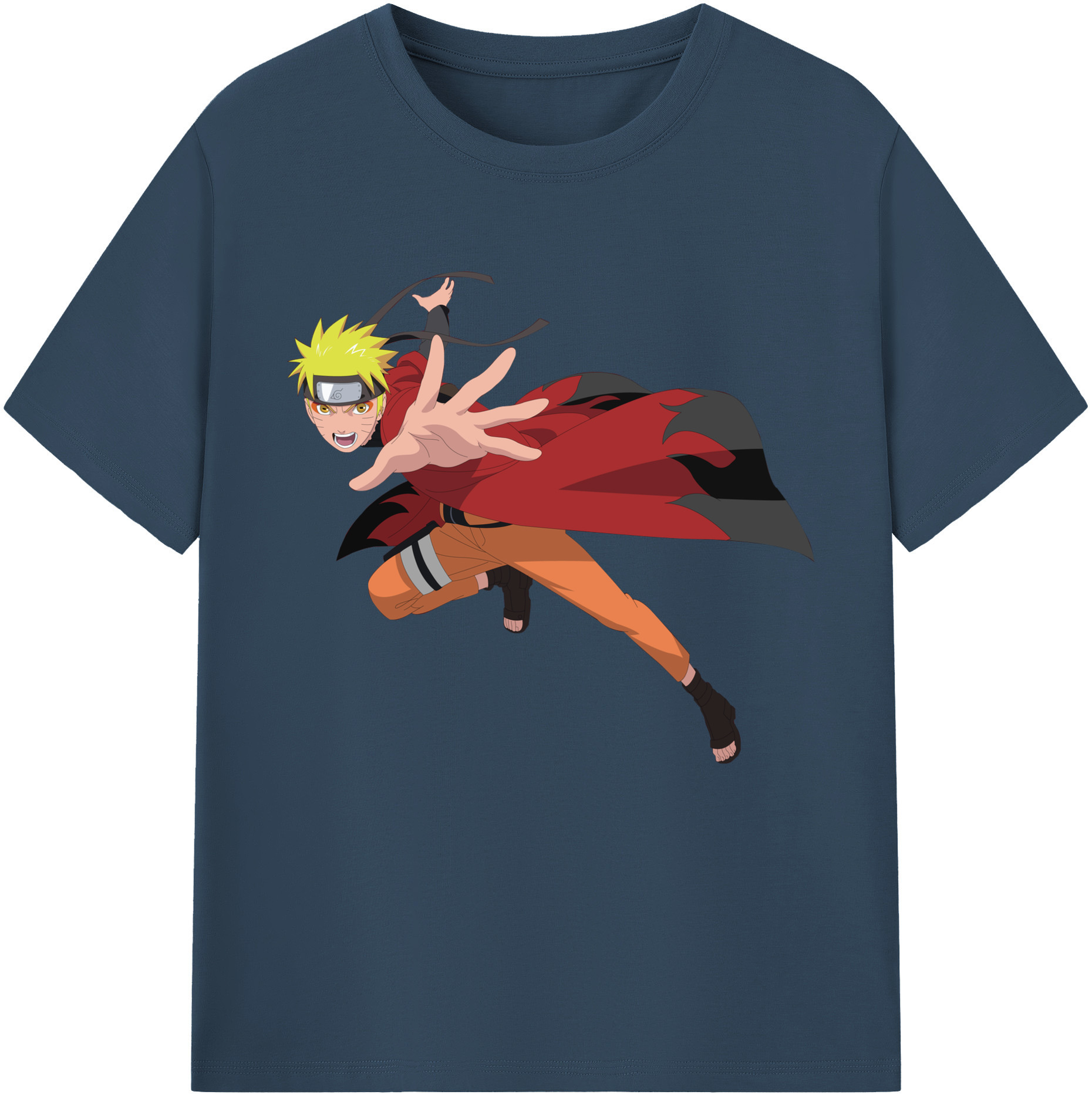 （画像用） NARUTO -ナルト- うずまき ナルト Uzumaki Naruto レディースカジュアルプリントTシャツ（綿100％）
