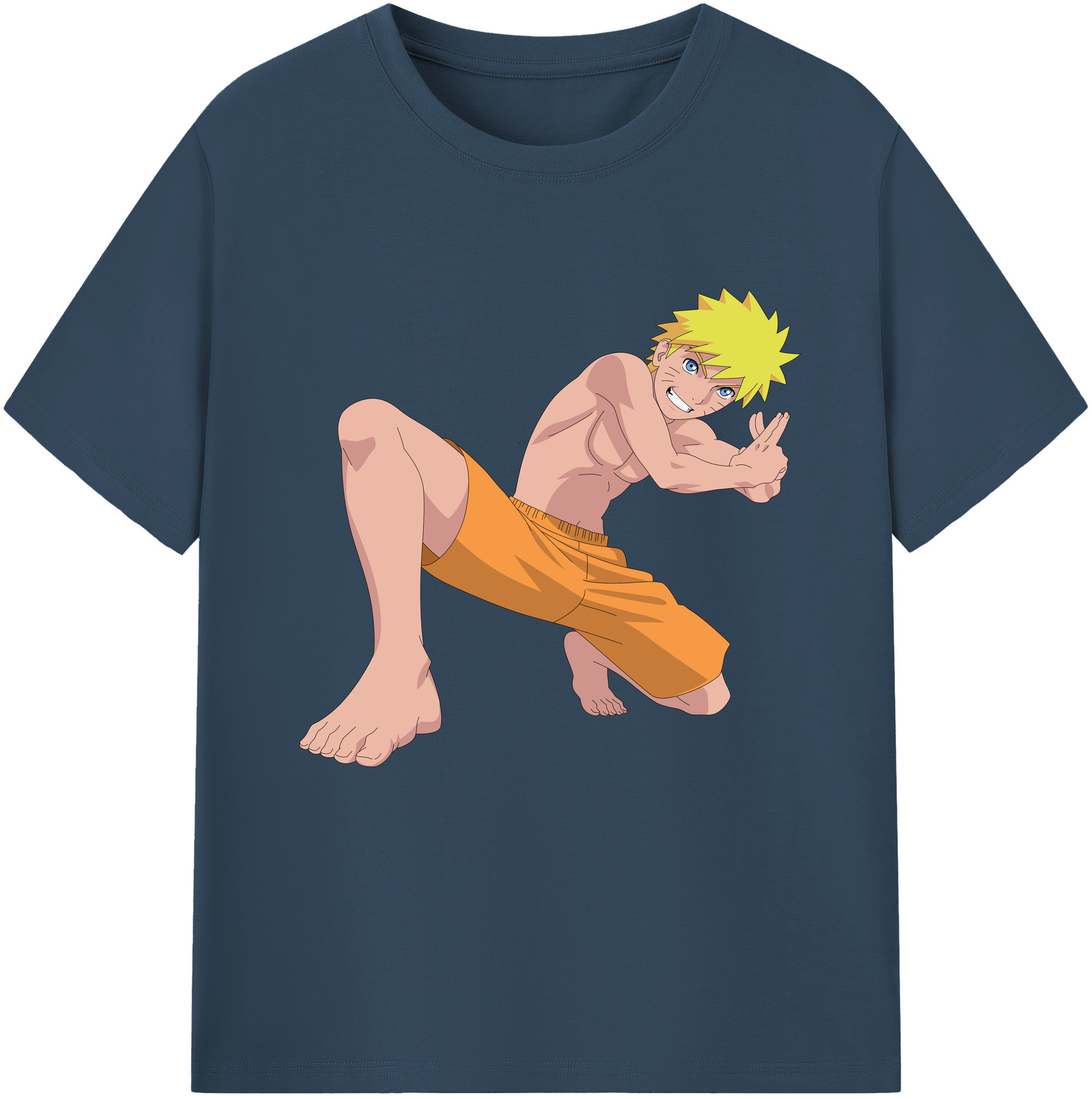 （画像用） NARUTO -ナルト- うずまき ナルト Uzumaki Naruto レディースカジュアルプリントTシャツ（綿100％）