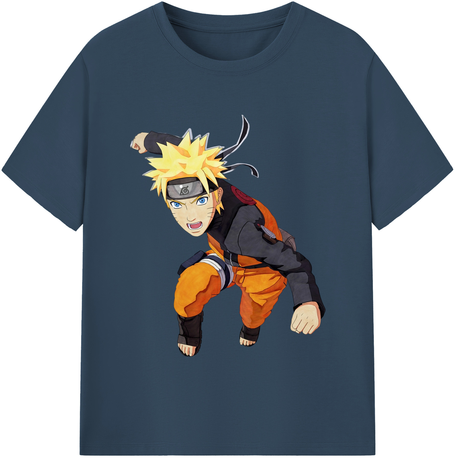 （画像用） NARUTO -ナルト- うずまき ナルト Uzumaki Naruto レディースカジュアルプリントTシャツ（綿100％）