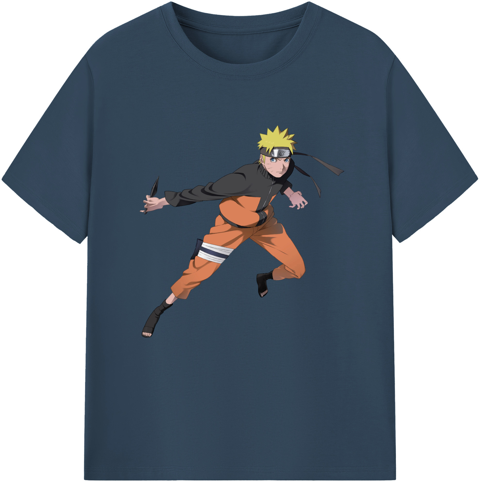 NARUTO -ナルト- うずまき ナルト Uzumaki Naruto レディースカジュアルプリントTシャツ（綿100％）