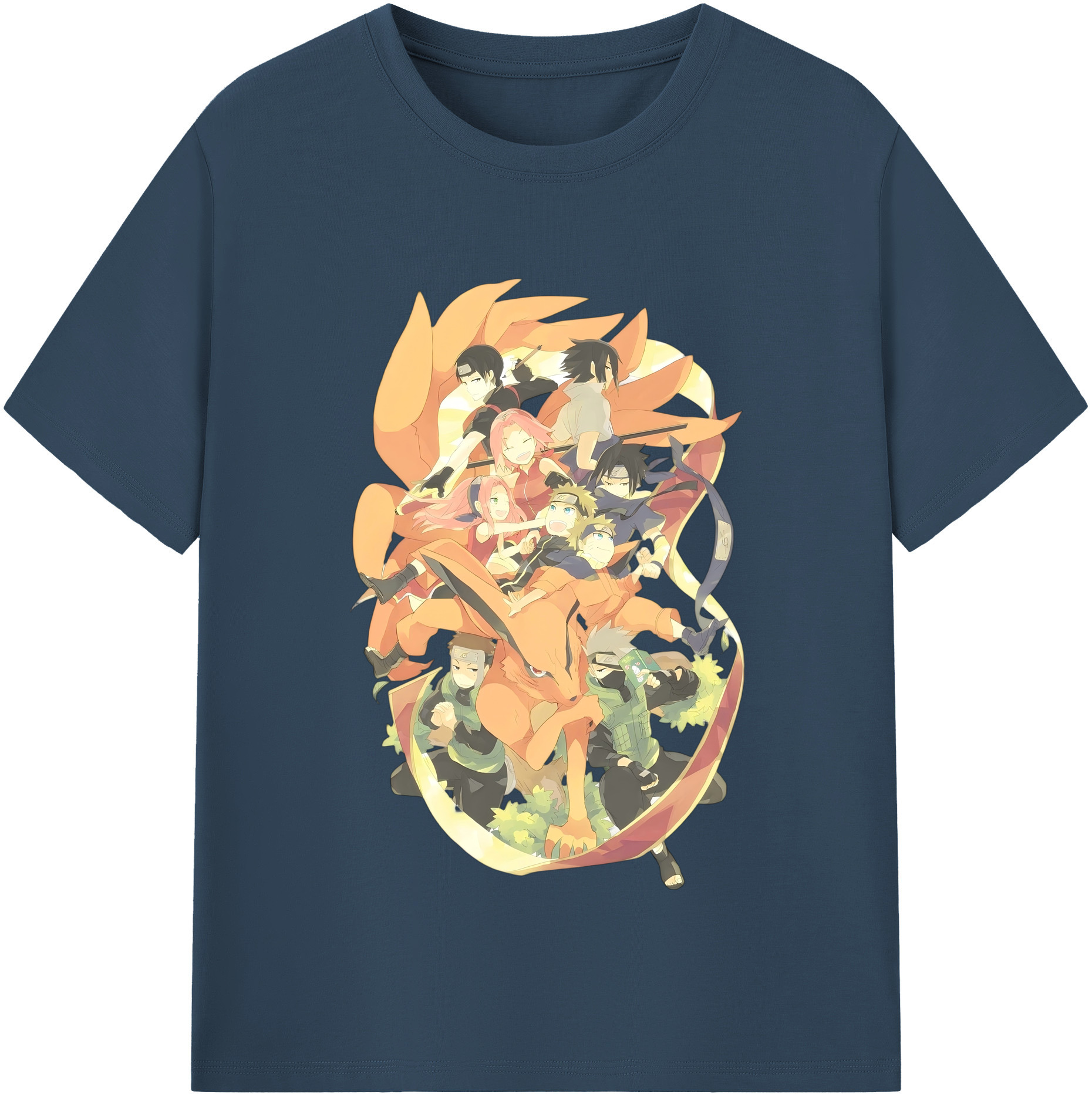 （画像用） NARUTO -ナルト- うずまき ナルト Uzumaki Naruto レディースカジュアルプリントTシャツ（綿100％）