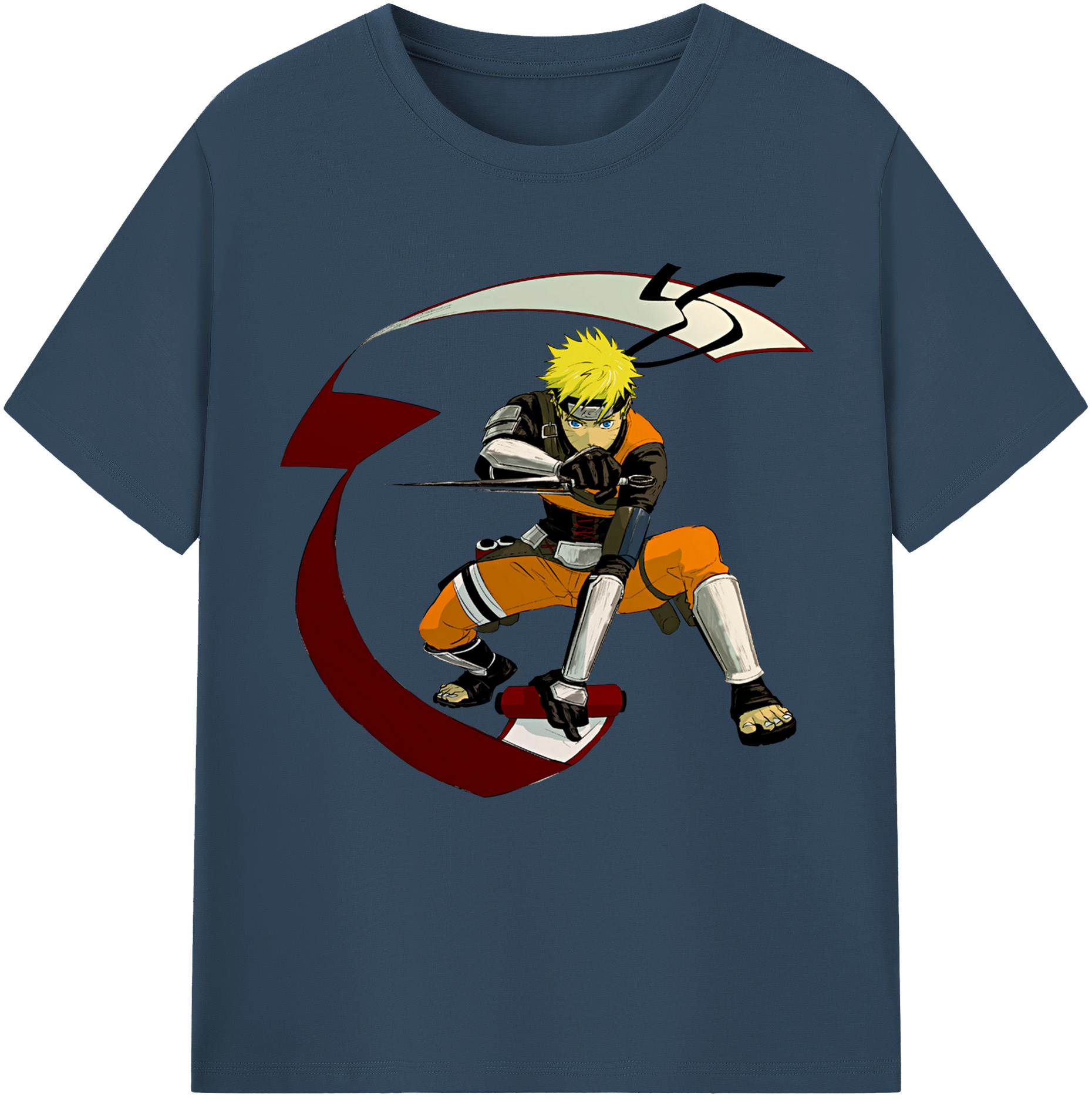 （画像用） NARUTO -ナルト- うずまき ナルト Uzumaki Naruto レディースカジュアルプリントTシャツ（綿100％）