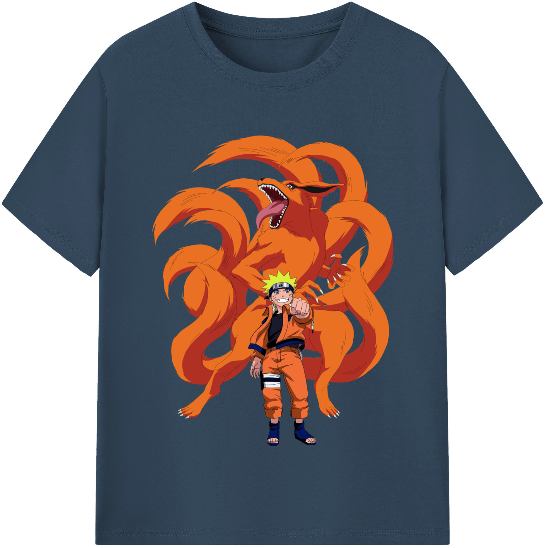 （画像用） NARUTO -ナルト- うずまき ナルト Uzumaki Naruto レディースカジュアルプリントTシャツ（綿100％）