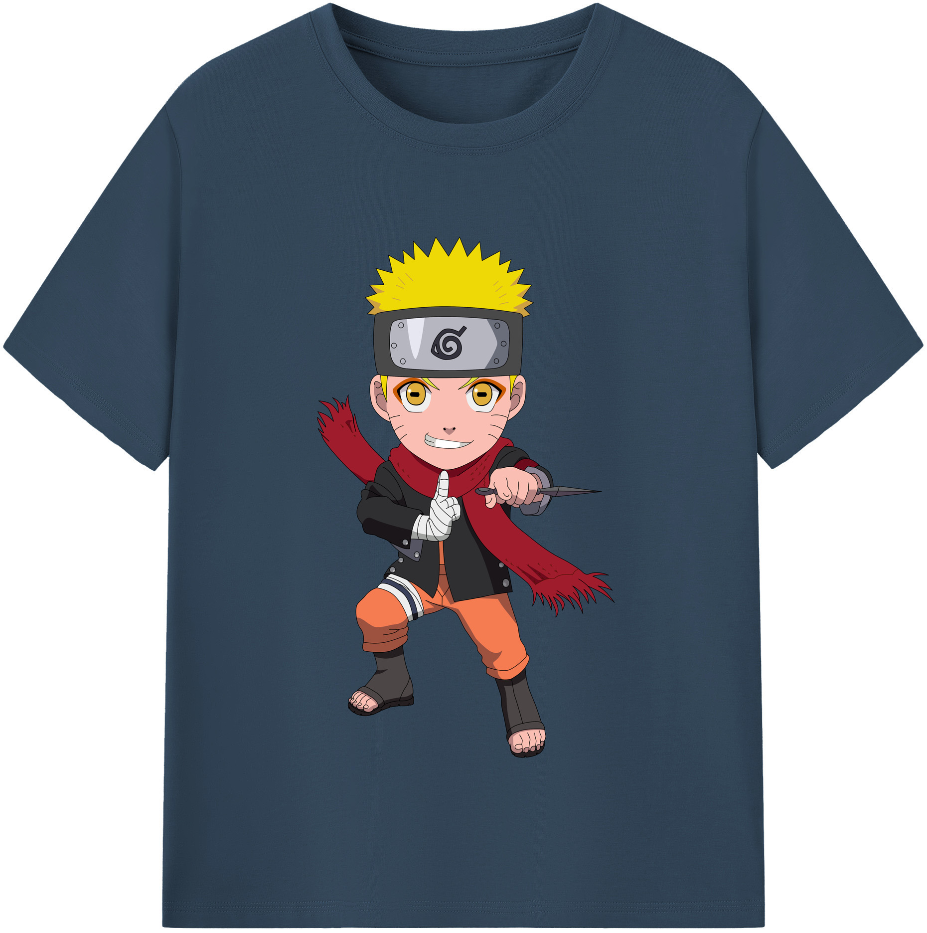 （画像用） NARUTO -ナルト- うずまき ナルト Uzumaki Naruto レディースカジュアルプリントTシャツ（綿100％）