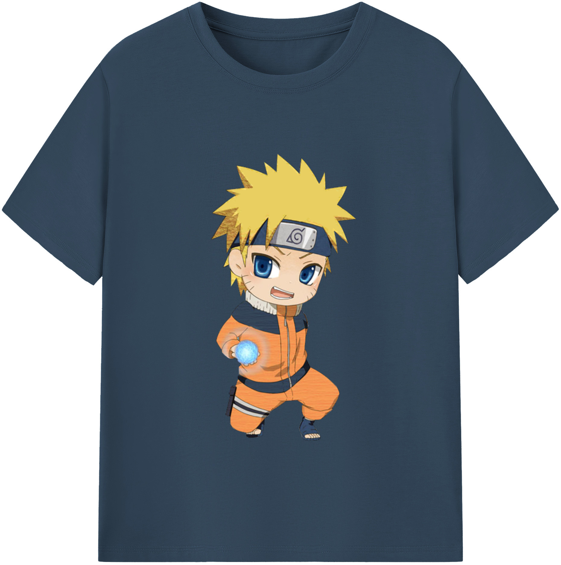 NARUTO -ナルト- うずまき ナルト Uzumaki Naruto レディースカジュアルプリントTシャツ（綿100％）