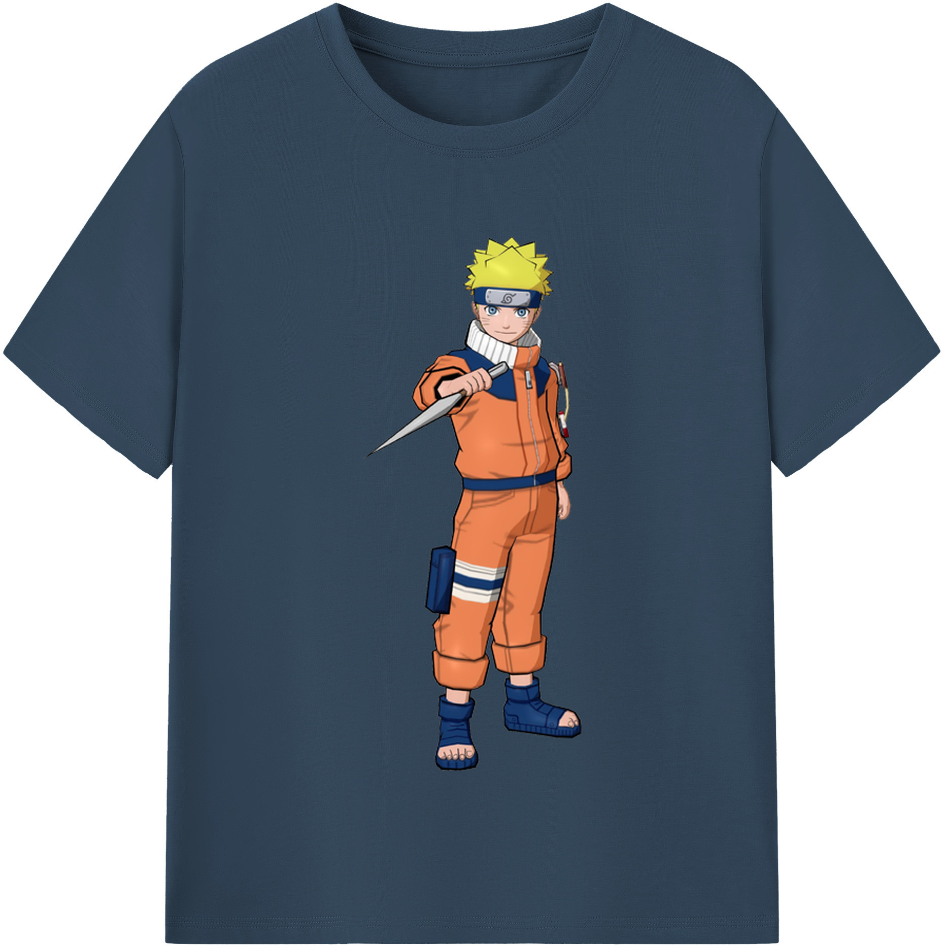 （画像用） NARUTO -ナルト- うずまき ナルト Uzumaki Naruto レディースカジュアルプリントTシャツ（綿100％）