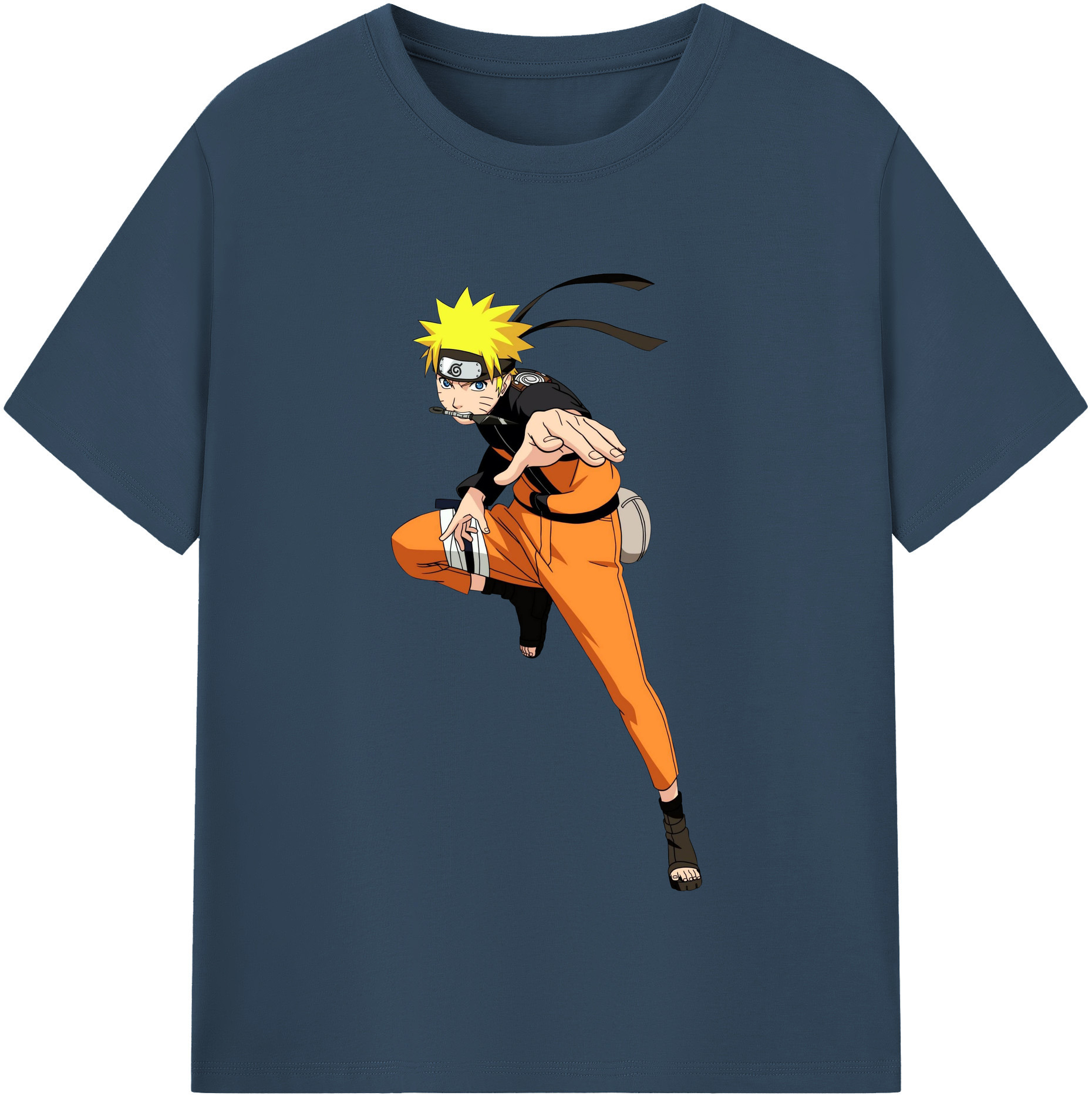 （画像用） NARUTO -ナルト- うずまき ナルト Uzumaki Naruto レディースカジュアルプリントTシャツ（綿100％）