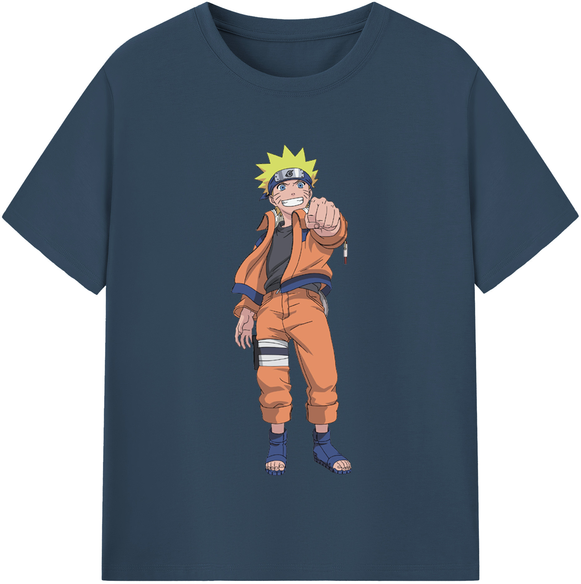 （画像用） NARUTO -ナルト- うずまき ナルト Uzumaki Naruto レディースカジュアルプリントTシャツ（綿100％）