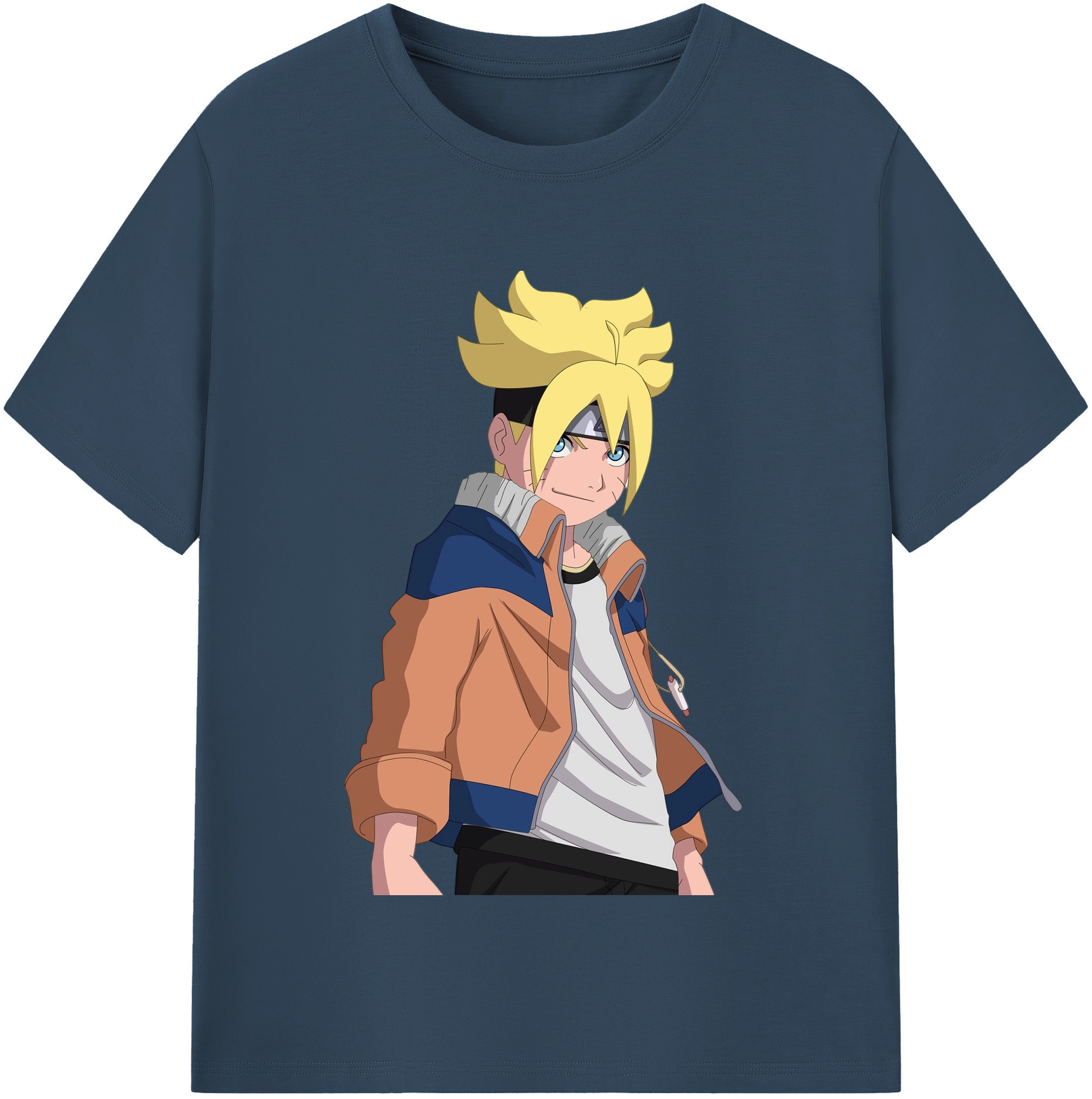 （画像用） NARUTO -ナルト- うずまき ナルト Uzumaki Naruto レディースカジュアルプリントTシャツ（綿100％）