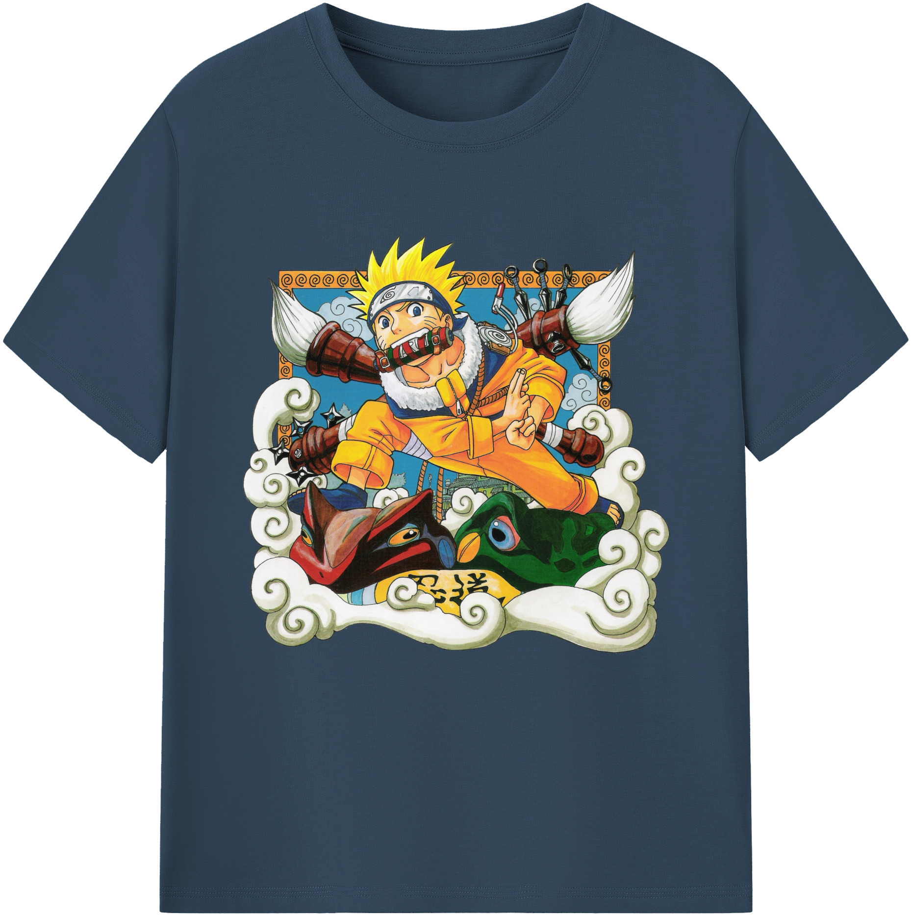 （画像用） NARUTO -ナルト- うずまき ナルト Uzumaki Naruto レディースカジュアルプリントTシャツ（綿100％）