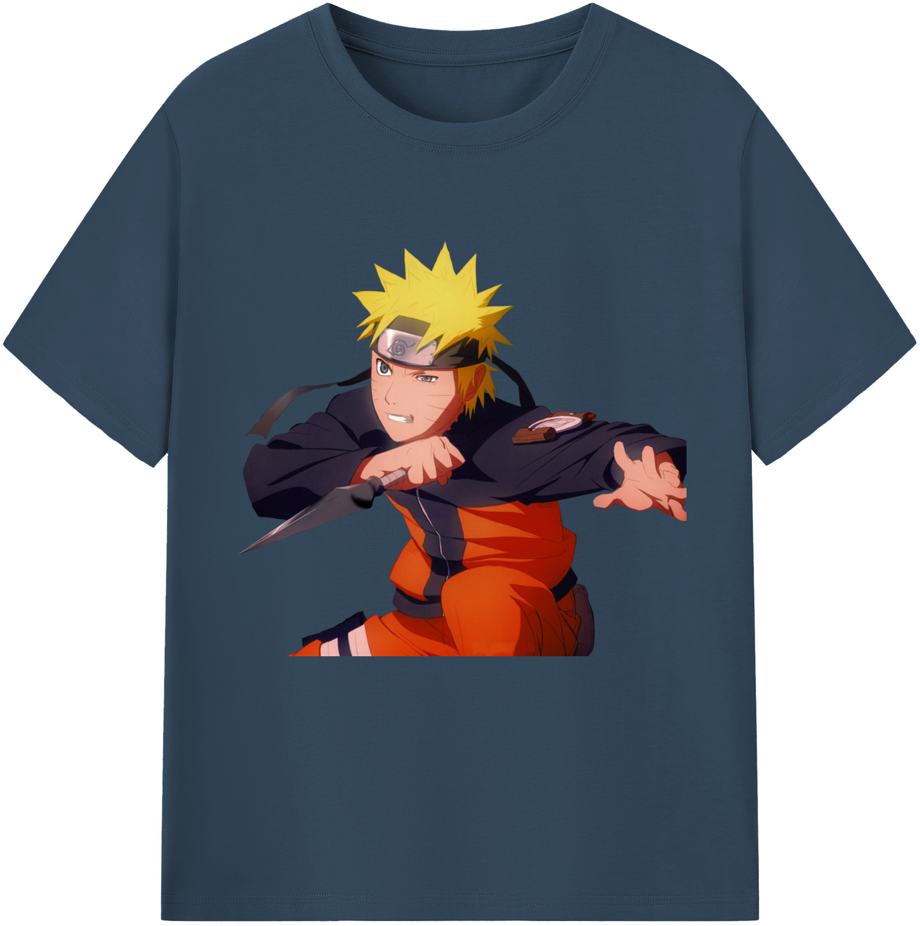 （画像用） NARUTO -ナルト- うずまき ナルト Uzumaki Naruto レディースカジュアルプリントTシャツ（綿100％）