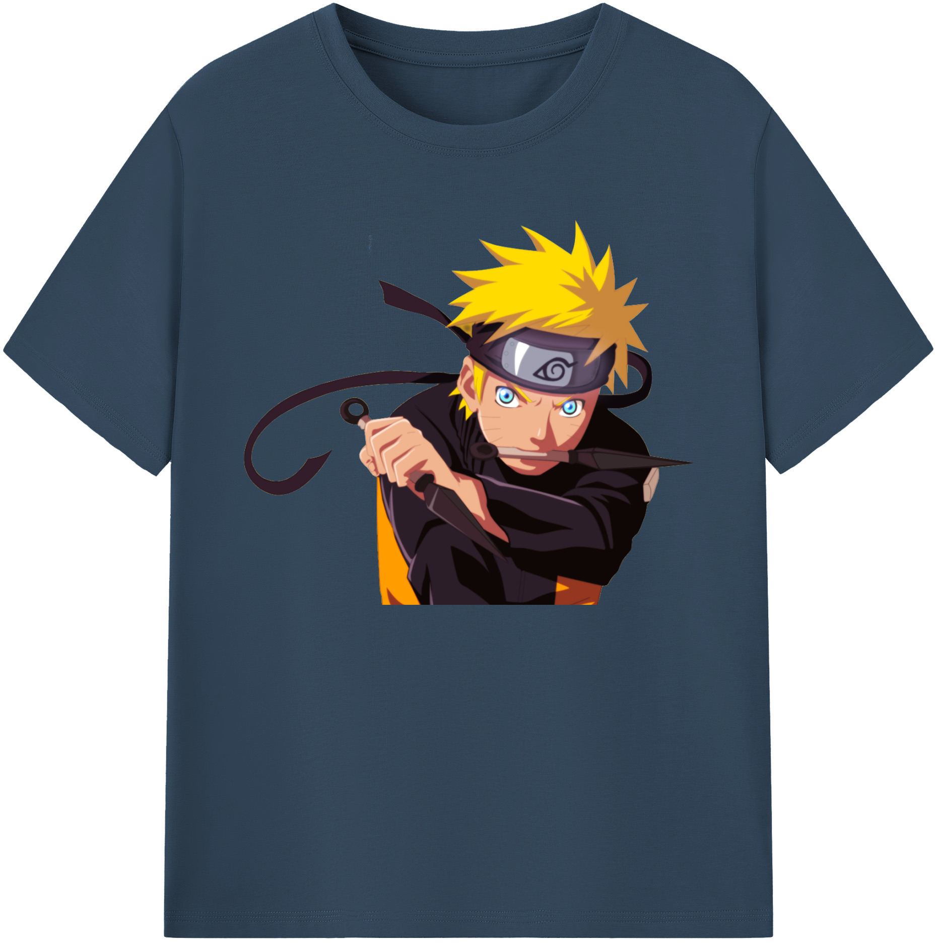 （画像用） NARUTO -ナルト- うずまき ナルト Uzumaki Naruto レディースカジュアルプリントTシャツ（綿100％）