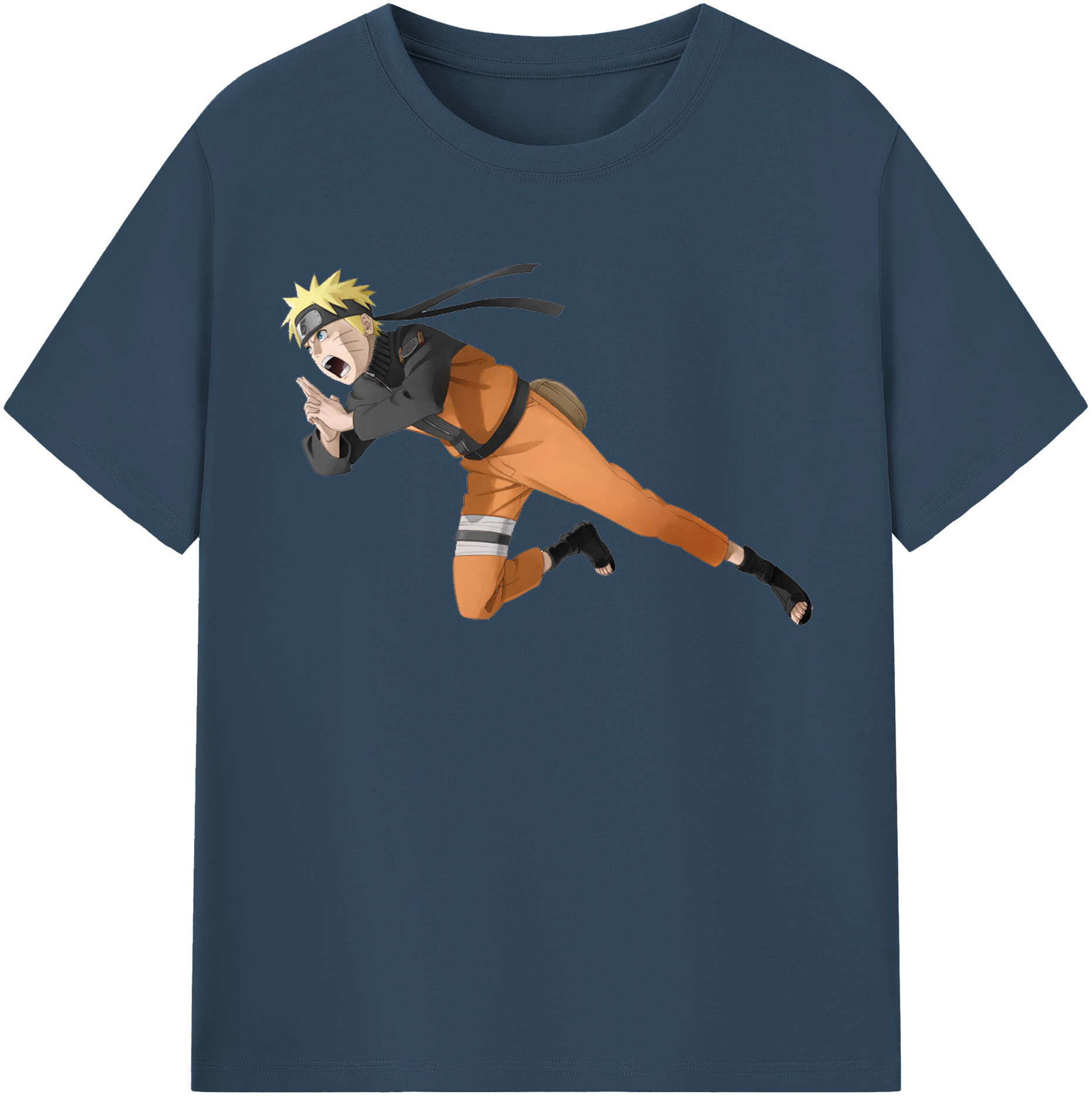 （画像用） NARUTO -ナルト- うずまき ナルト Uzumaki Naruto レディースカジュアルプリントTシャツ（綿100％）
