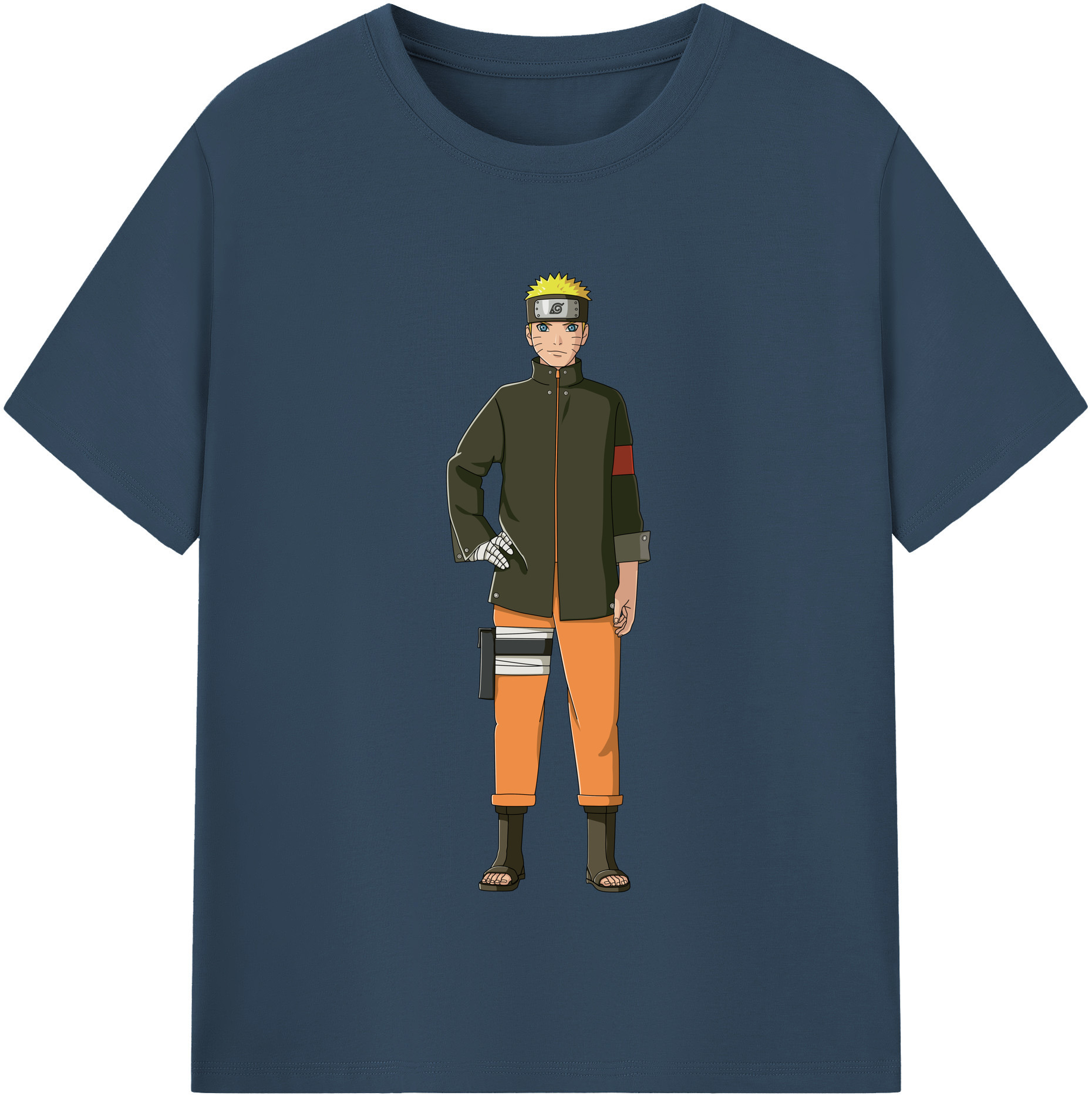 （画像用） NARUTO -ナルト- うずまき ナルト Uzumaki Naruto レディースカジュアルプリントTシャツ（綿100％）