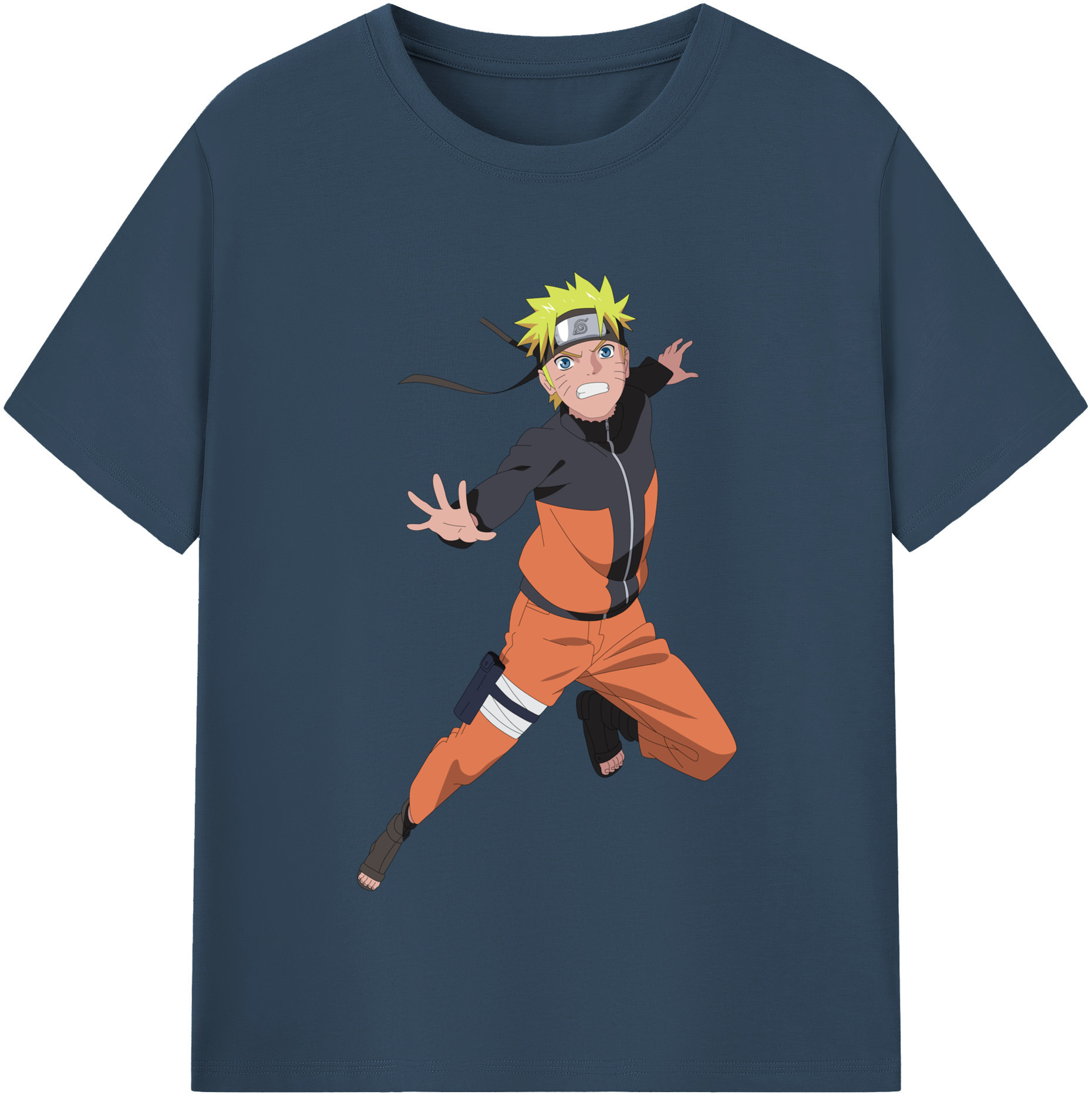 NARUTO -ナルト- うずまき ナルト Uzumaki Naruto レディースカジュアルプリントTシャツ（綿100％）