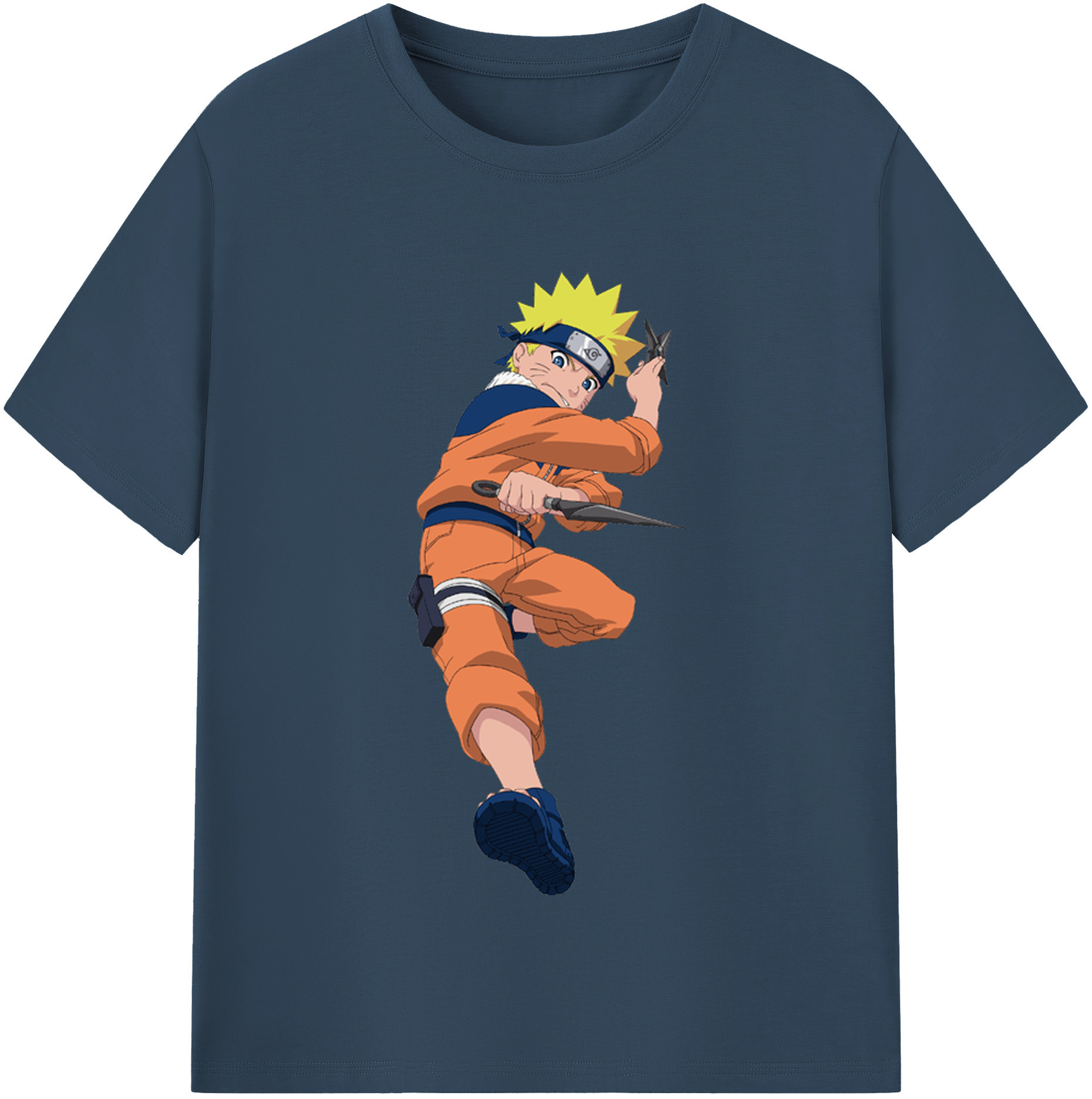 （画像用） NARUTO -ナルト- うずまき ナルト Uzumaki Naruto レディースカジュアルプリントTシャツ（綿100％）