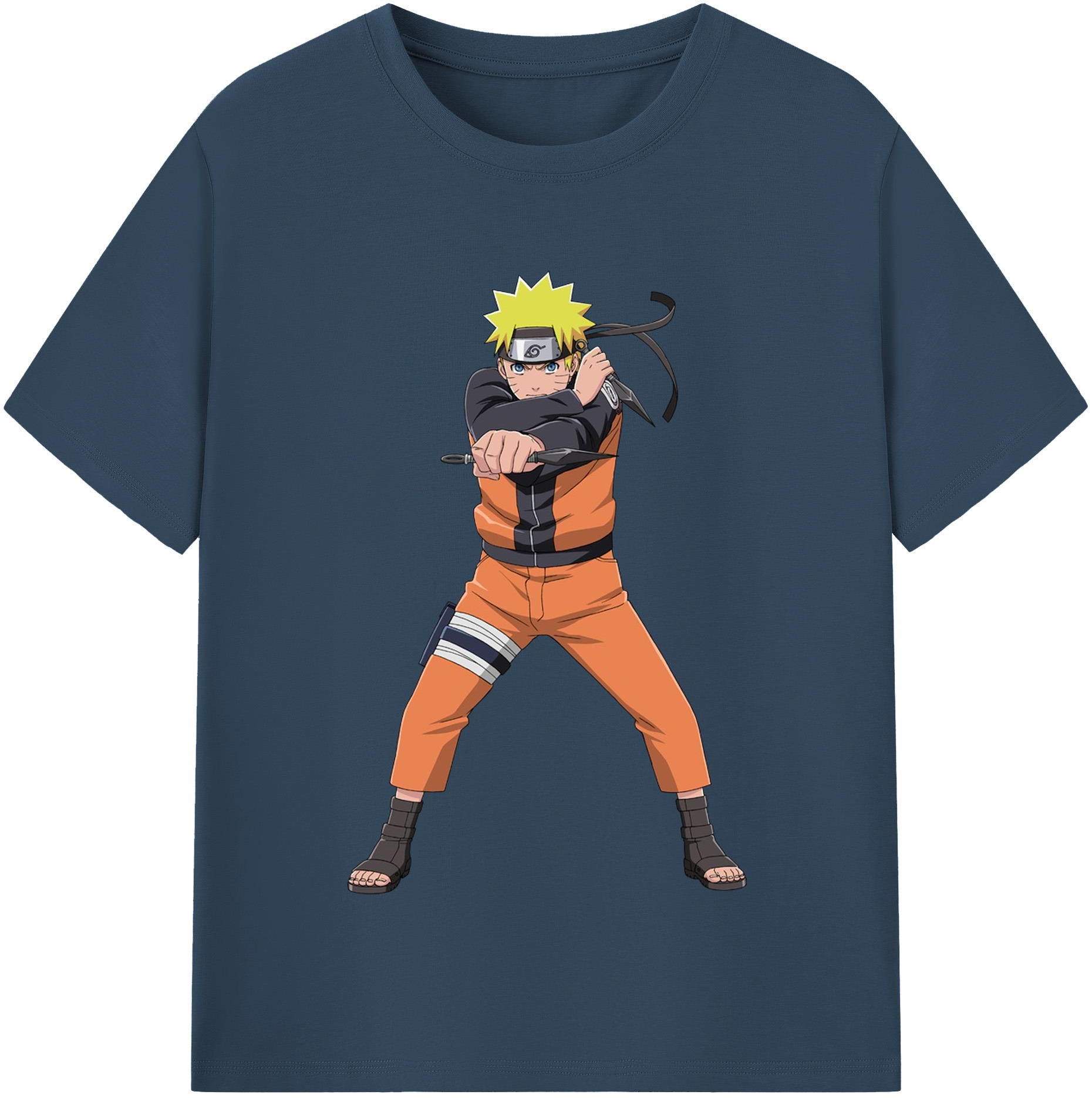（画像用） NARUTO -ナルト- うずまき ナルト Uzumaki Naruto レディースカジュアルプリントTシャツ（綿100％）