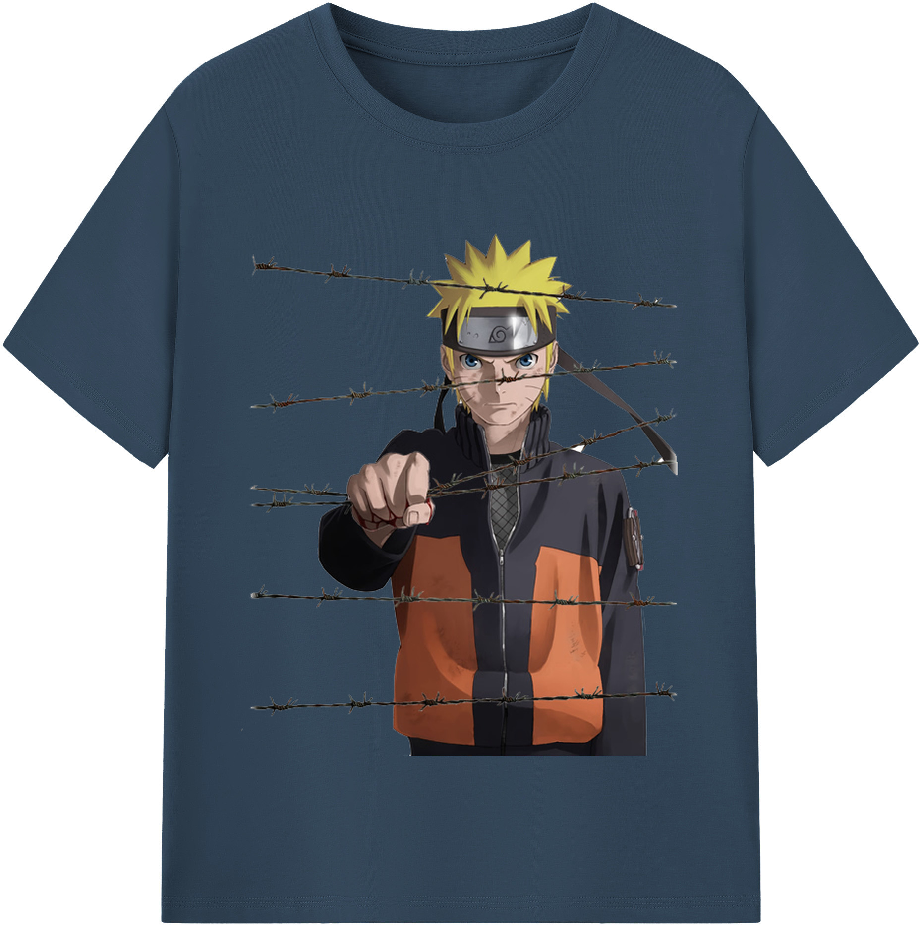 （画像用） NARUTO -ナルト- うずまき ナルト Uzumaki Naruto レディースカジュアルプリントTシャツ（綿100％）