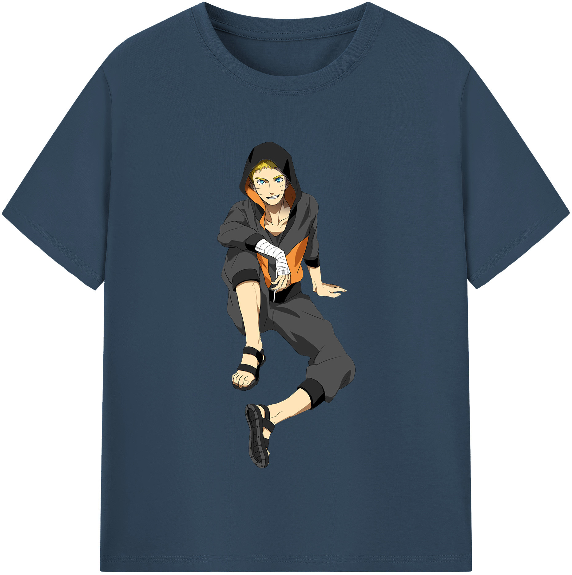 （画像用） NARUTO -ナルト- うずまき ナルト Uzumaki Naruto レディースカジュアルプリントTシャツ（綿100％）
