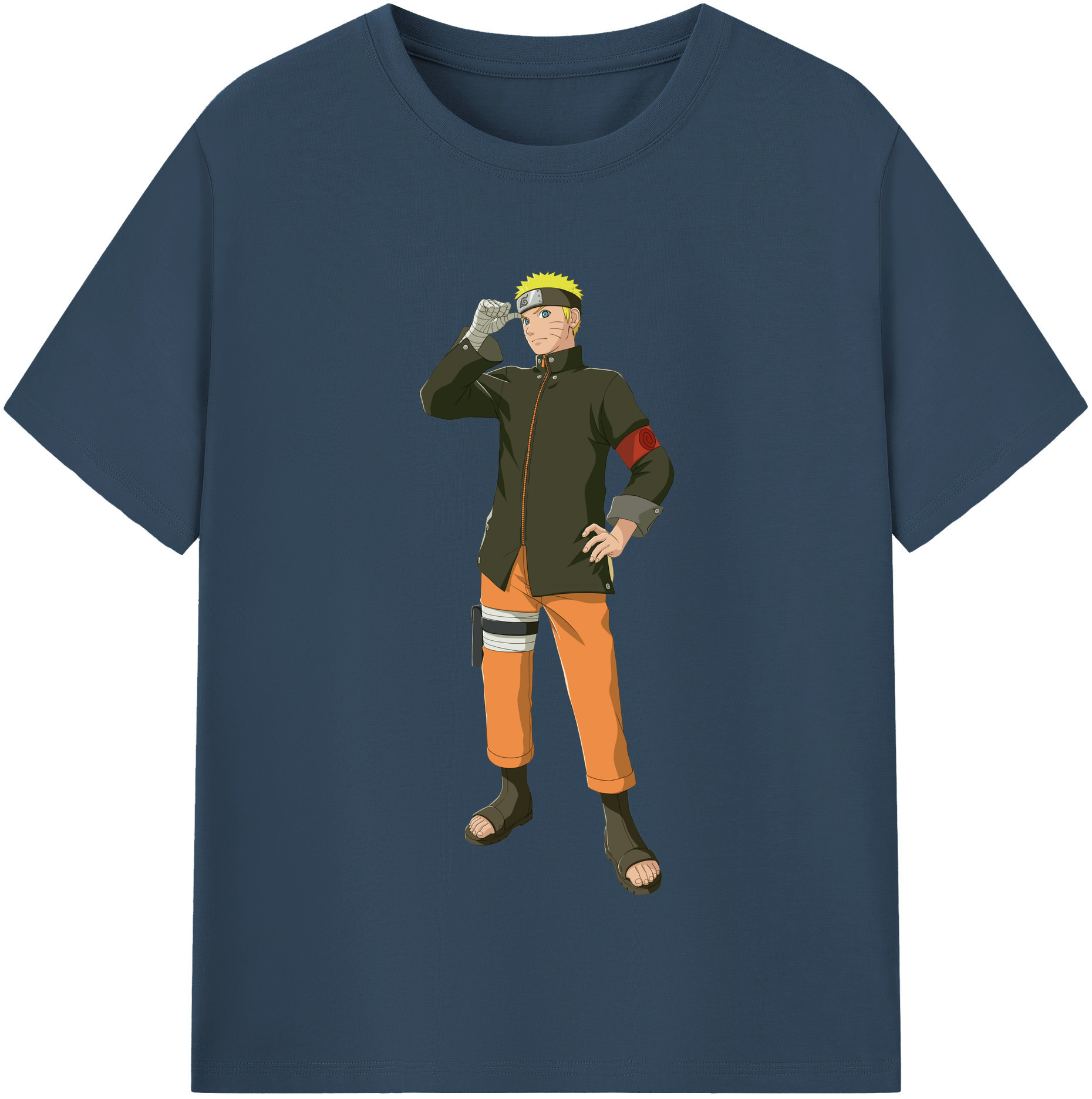 （画像用） NARUTO -ナルト- うずまき ナルト Uzumaki Naruto レディースカジュアルプリントTシャツ（綿100％）